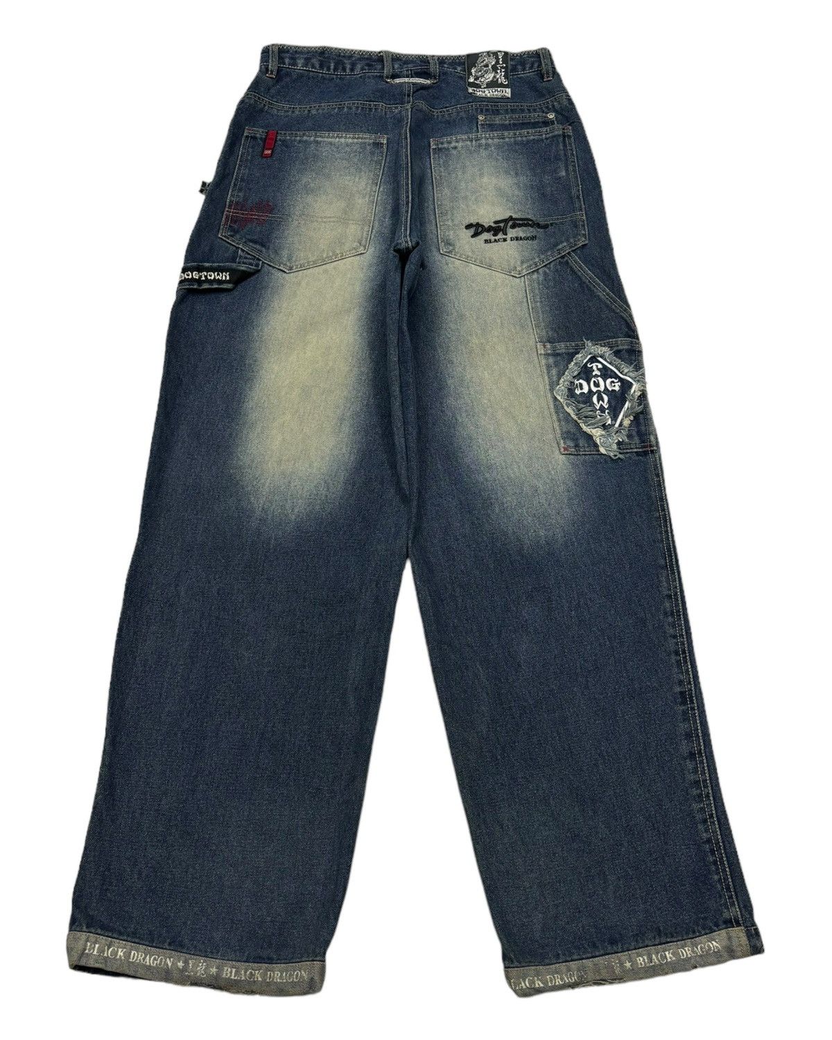 Dogtown × Powell Peralta RARE🔥DOGTOWN SKATEBOARDS BAGGY HIPHOP JEANS BLACK DRAGON Size US 32 / EU 48 - 9 Thumbnail