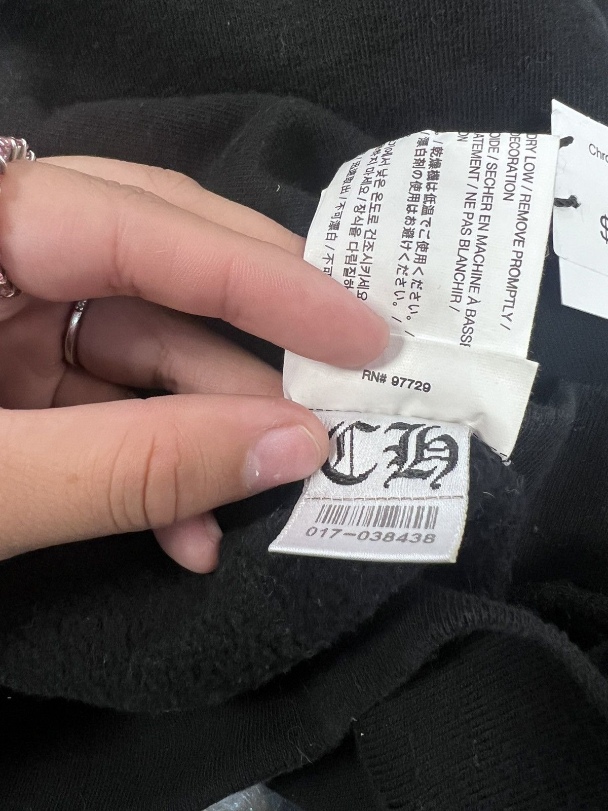 Chrome Hearts Chrome Hearts Horseshoe Red Floral Black Hoodie (PreOwned) Size US S / EU 44-46 / 1 - 7 Thumbnail