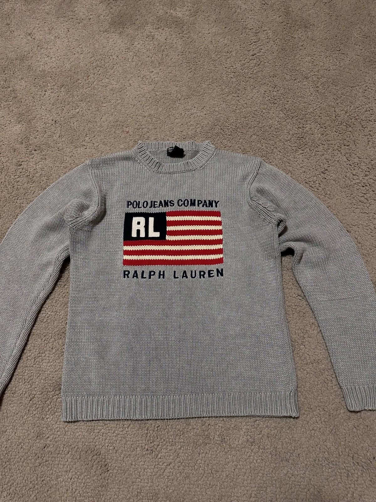 Polo Ralph Lauren Polo Jeans Ralph Lauren Heavyweight American Flag Sweater Size US L / EU 52-54 / 3 - 3 Thumbnail