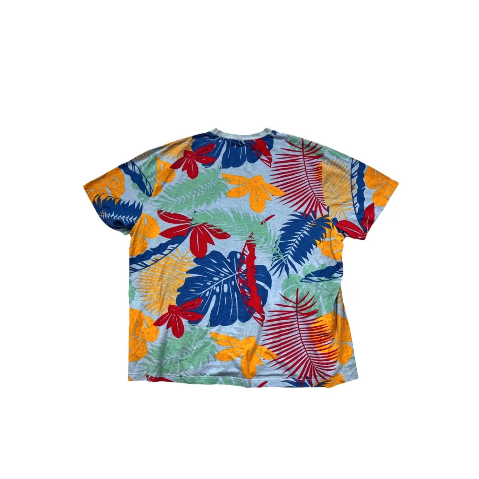 Vintage Parish Nation Shirt Mens 5XL Tropical Print T-Shirt Blue Summer 5XL Mens Size US XXL / EU 58 / 5 - 2 Thumbnail