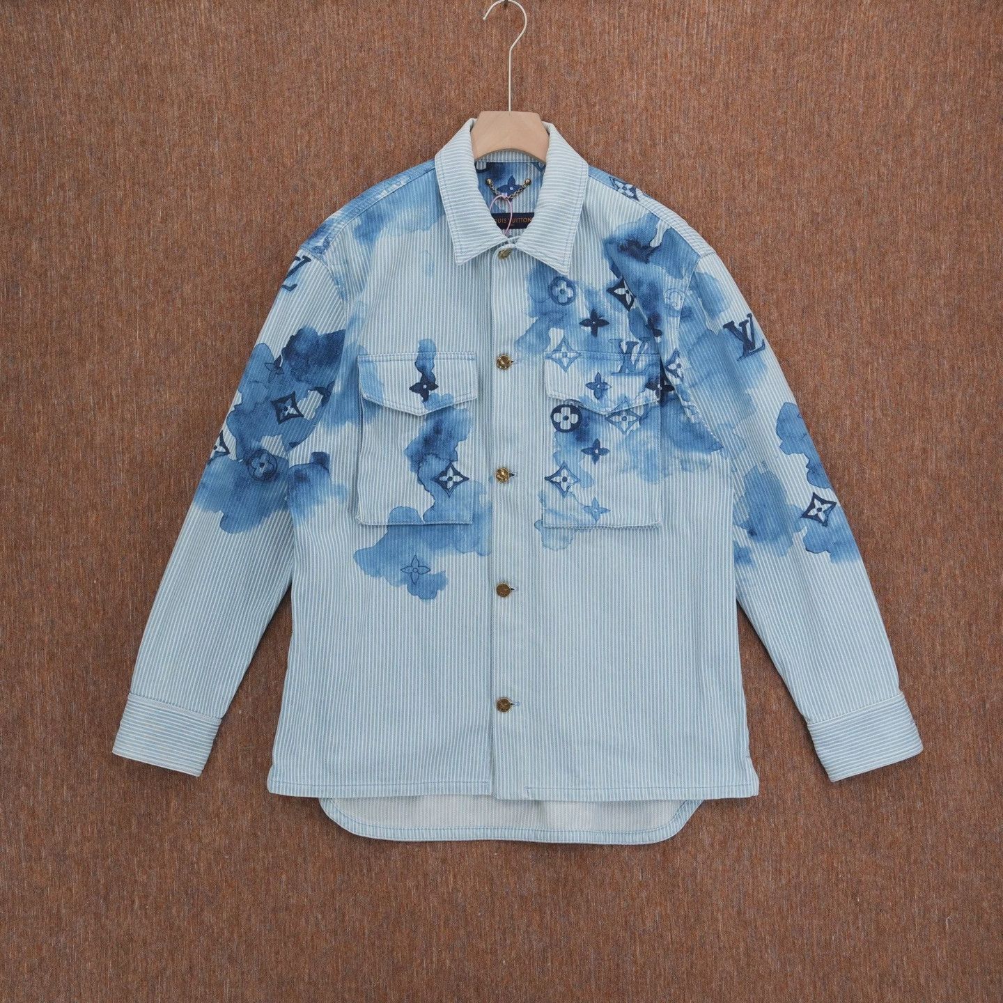 Louis Vuitton Louis Vuitton Ink Wash Denim Shirt Jacket Size US L / EU 52-54 / 3 - 1 Thumbnail