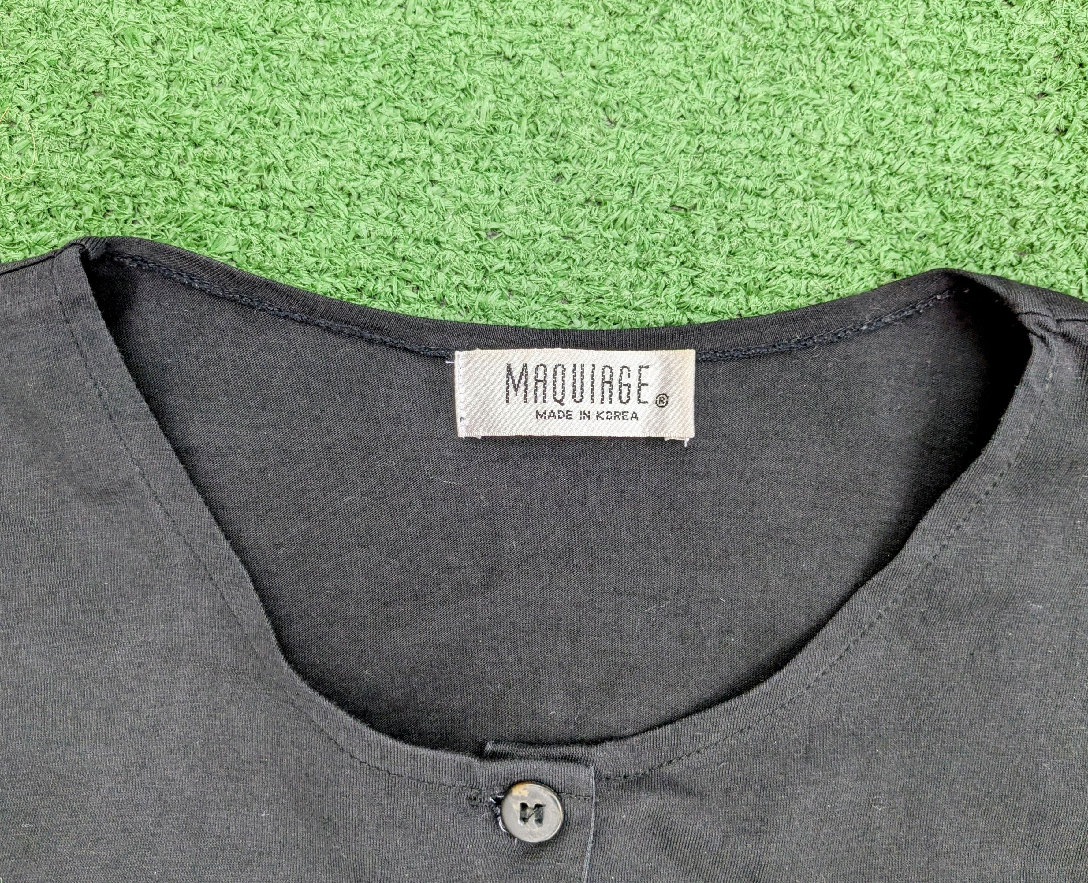Other 1980s Maquiage Korean Relaxed Vintage Onyx Top Blouse EUC Size M / US 6-8 / IT 42-44 - 6 Thumbnail