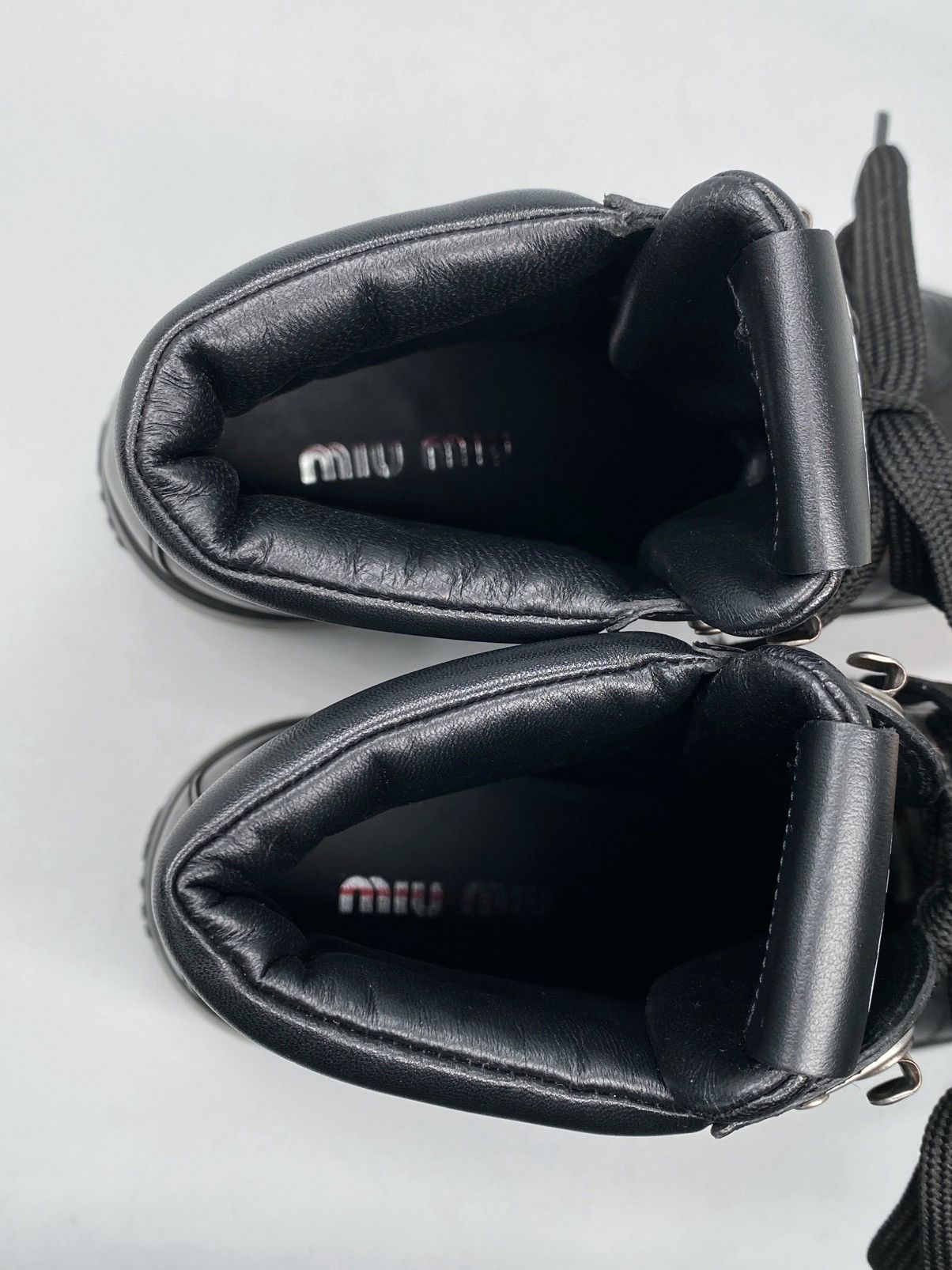 Miu Miu Miu Miu Block Heel Platform Combat Boots size 41 Size US 11 / IT 41 - 8 Thumbnail