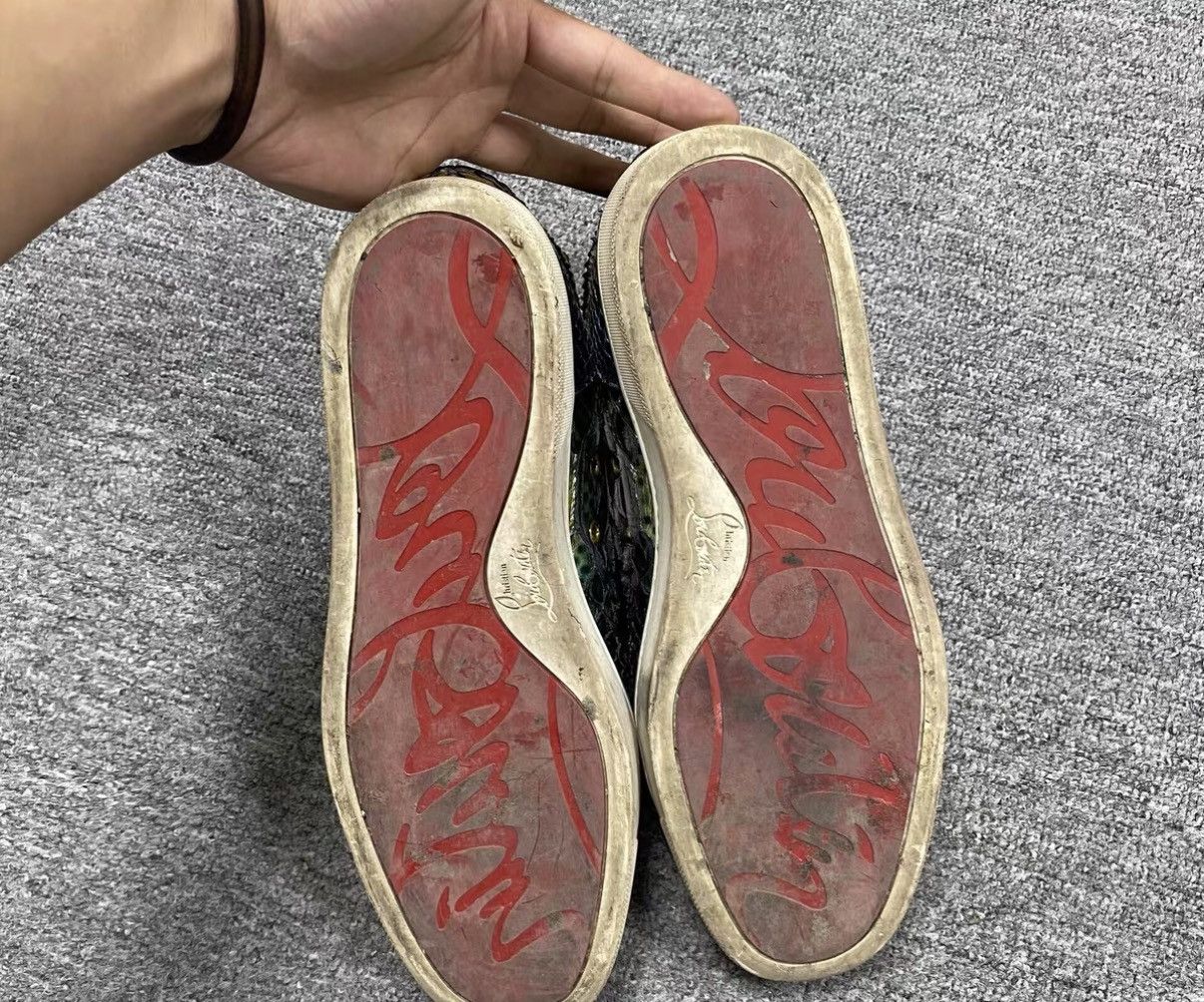 Christian Louboutin CHRISTIAN LOUBOUTIN CL Snakeskin Sneakers J16 Size US 8.5 / EU 41-42 - 6 Thumbnail
