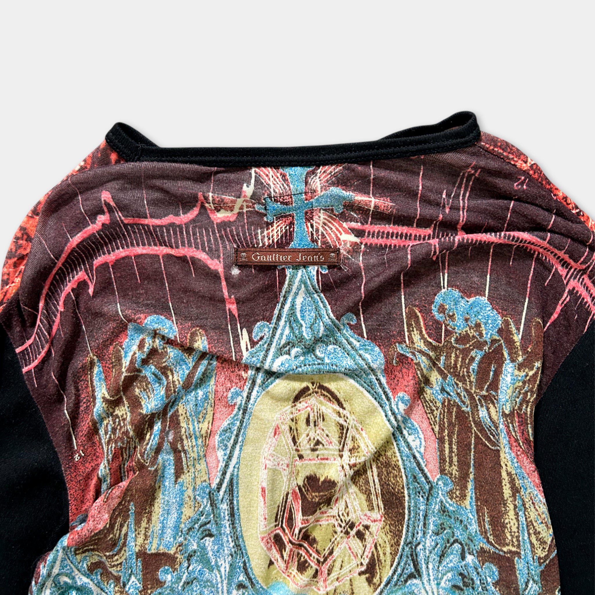 Jean Paul Gaultier Jean Paul Gaultier 2000's Tesla Print Dress Size L / US 10 / IT 46 - 6 Thumbnail