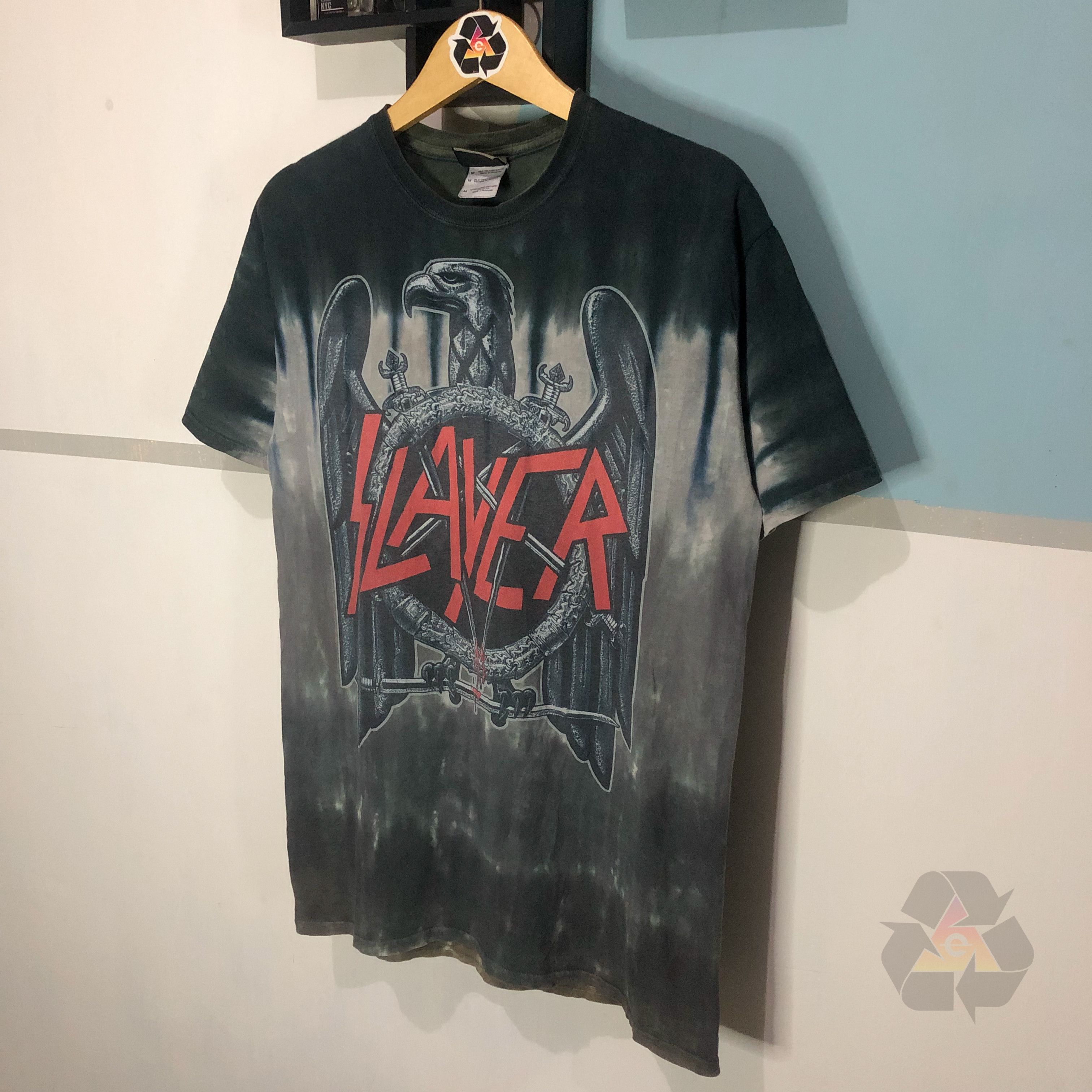 Band Tees RARE Vintage Slayer Allover Print Eagle Full Print AOP Size US M / EU 48-50 / 2 - 3 Thumbnail