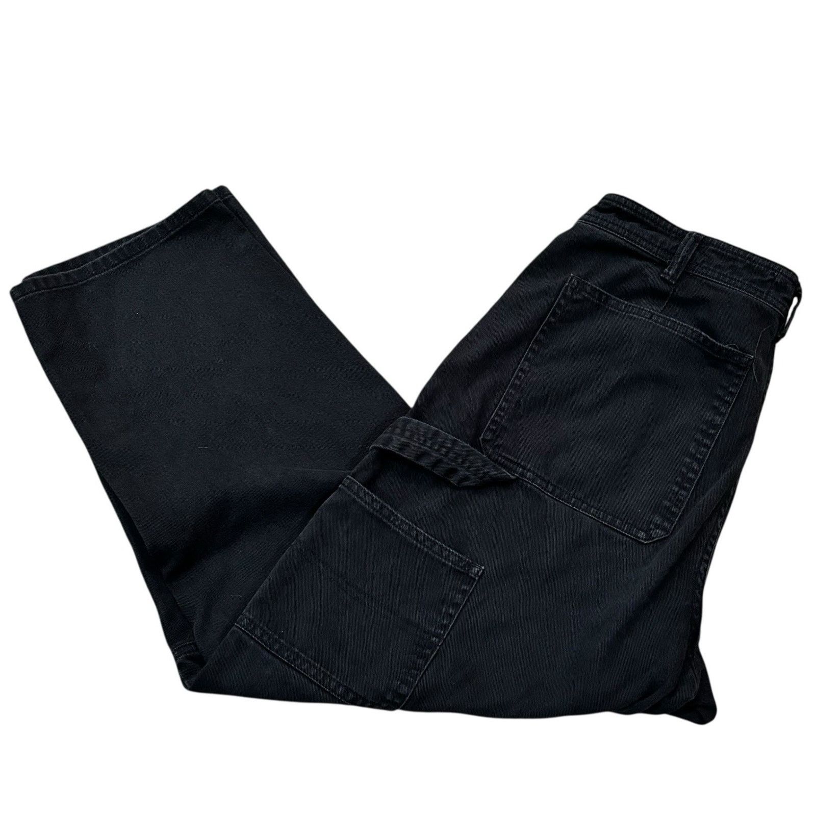 Everlane Everlane Dark Green Cotton 26" Cropped Carpenter Pant Size 8 Size 30" / US 8 / IT 44 - 3 Thumbnail