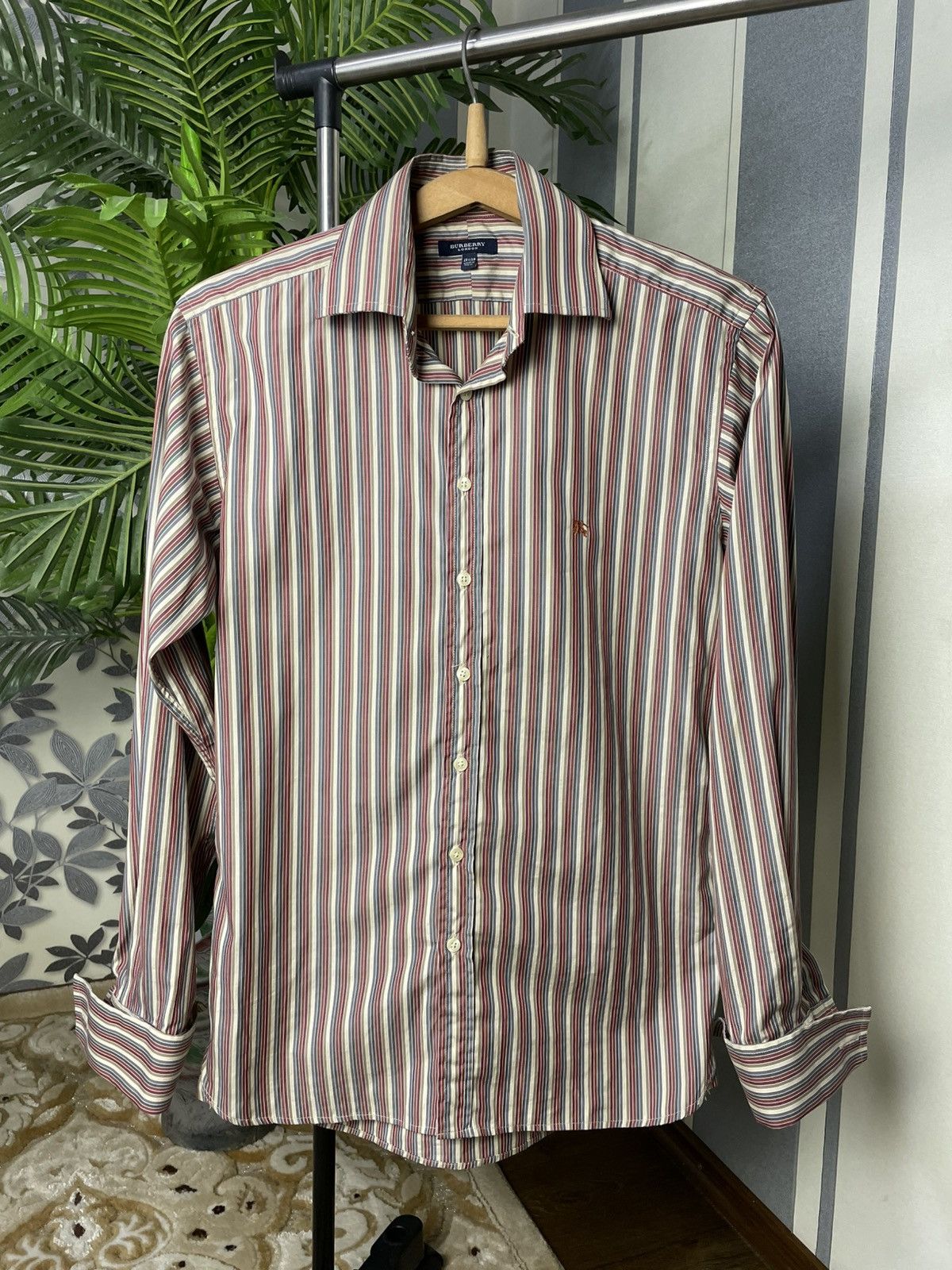 Burberry Burberry London Striped Button Up cotton Shirt Size US L / EU 52-54 / 3 - 1 Thumbnail