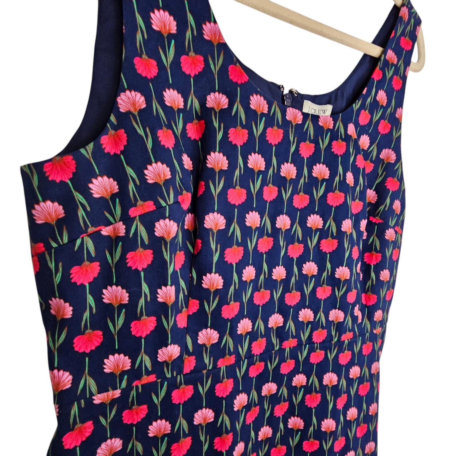 J.Crew J. Crew Womens Floral Sheath Dress Sz 10 Mini Preppy Easter Size L / US 10 / IT 46 - 4 Thumbnail
