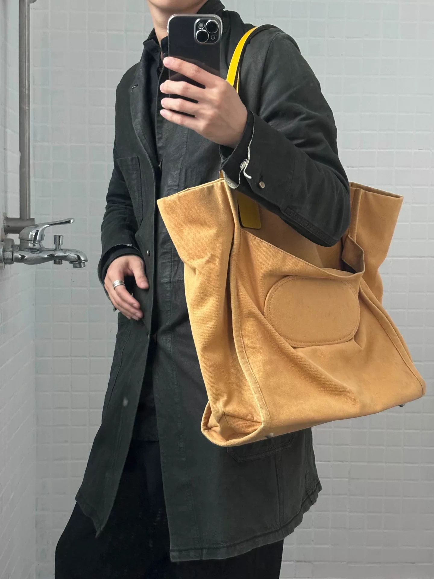 Maison Margiela Maison Margiela Canvas Washed Boston Bag | Grailed