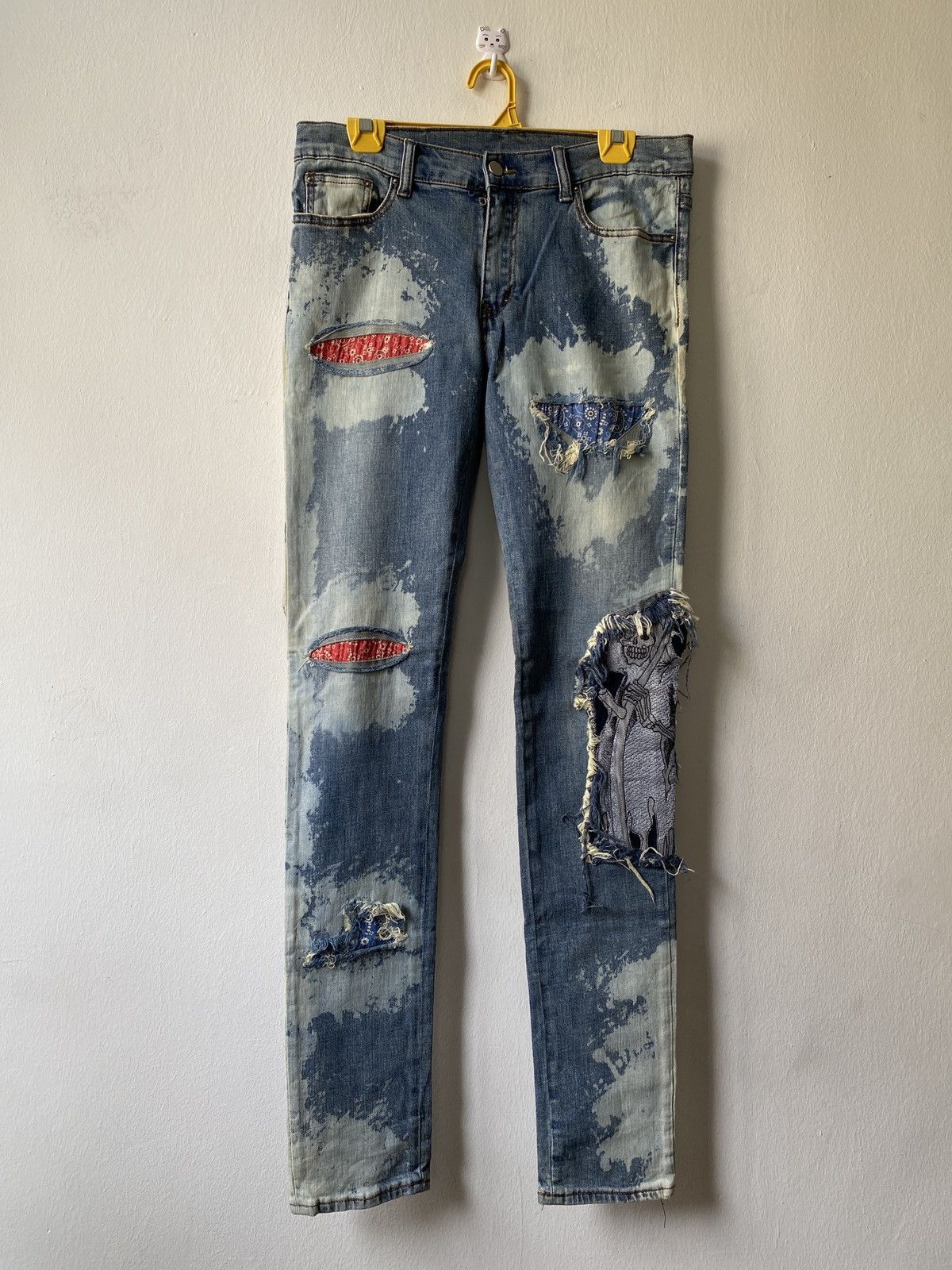 Japanese Brand × MNML Japanese Brand MNML Strechable Skinny Jeans Size US 31 - 1 Thumbnail