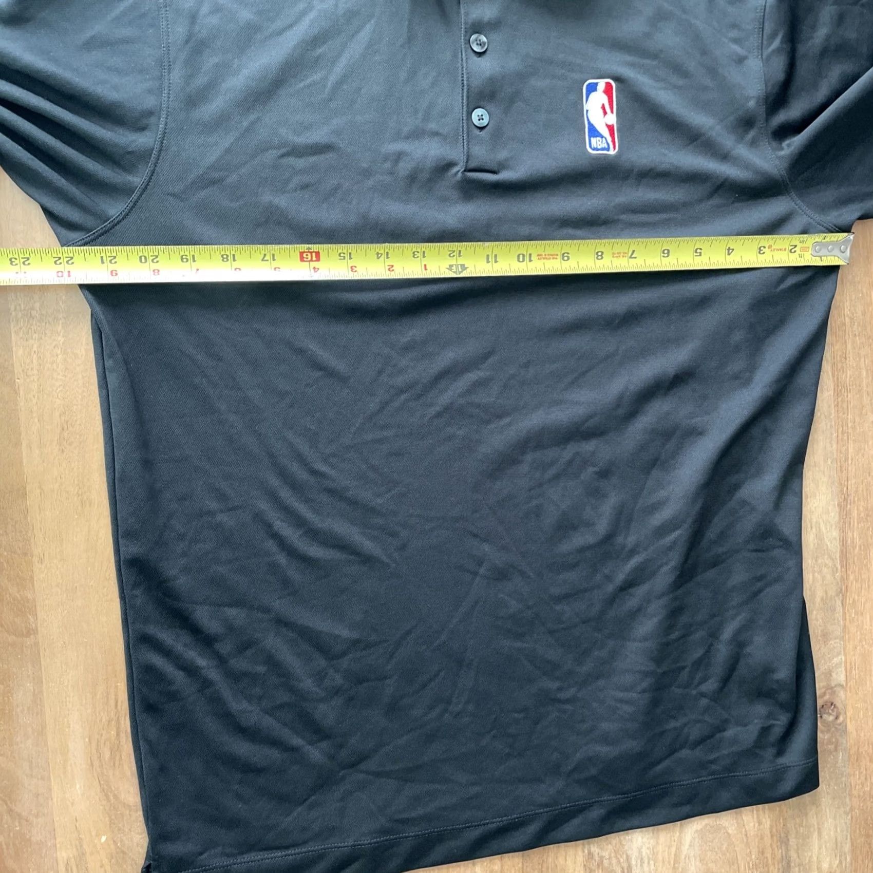 Nike Nike Mens Large Black NBA Replay Center Long Sleeve Pullover Henley Shirt Polo Size US L / EU 52-54 / 3 - 7 Thumbnail