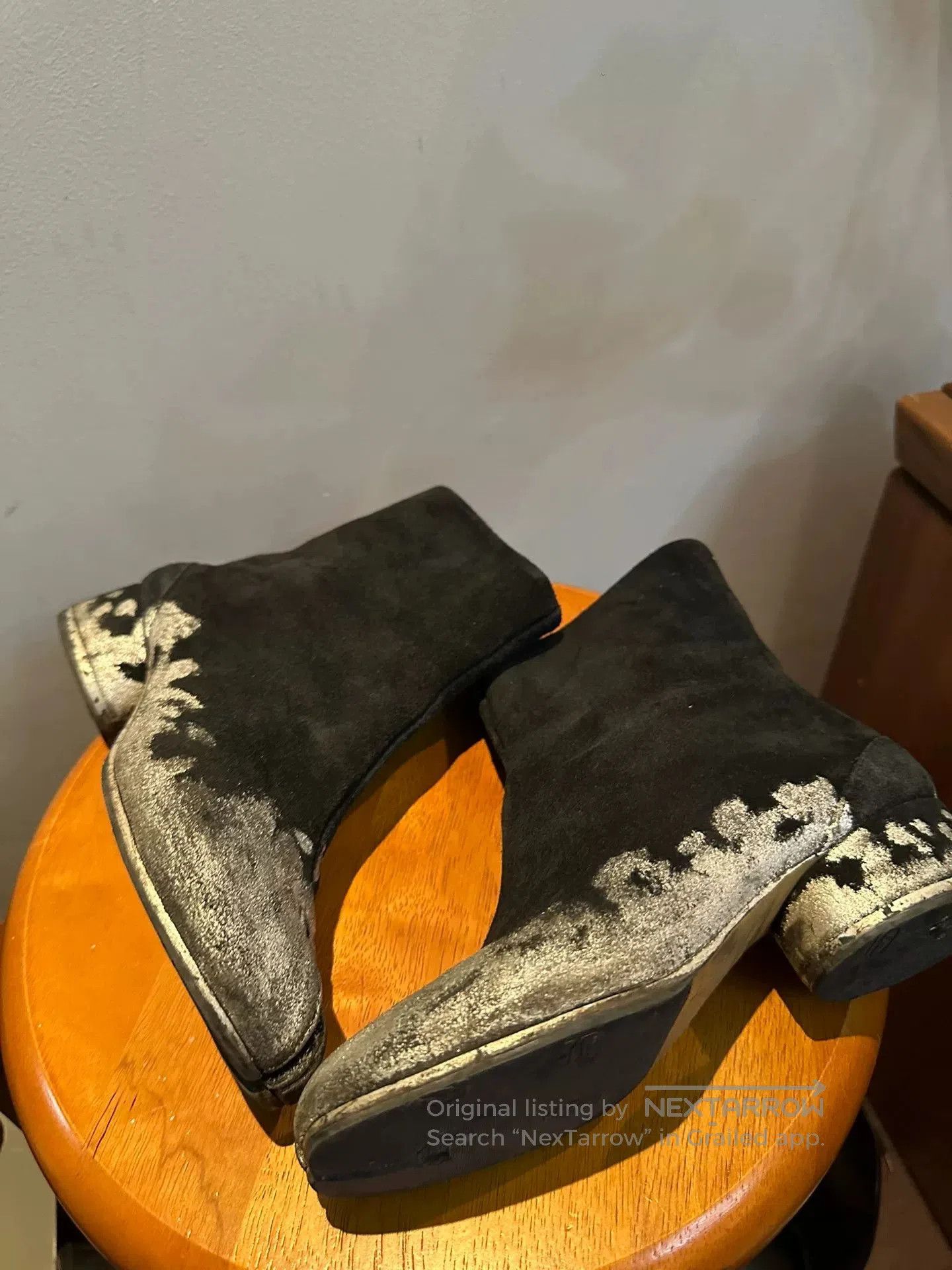 Maison Margiela Maison Margiela Tabi Boots with Paint Splatter. Size US 5 / IT 35 - 2 Thumbnail