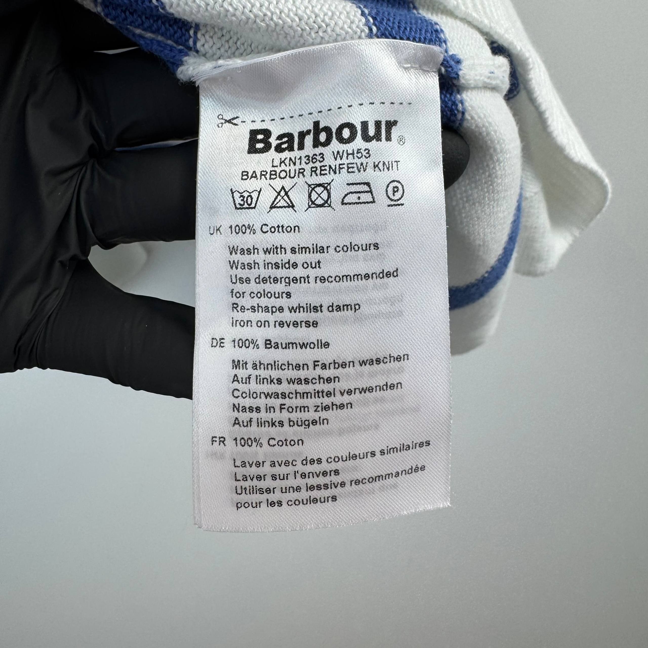 Barbour Barbour Modern Heritage Striped Cotton Knit Sweater UK 18 Size L / US 10 / IT 46 - 3 Thumbnail