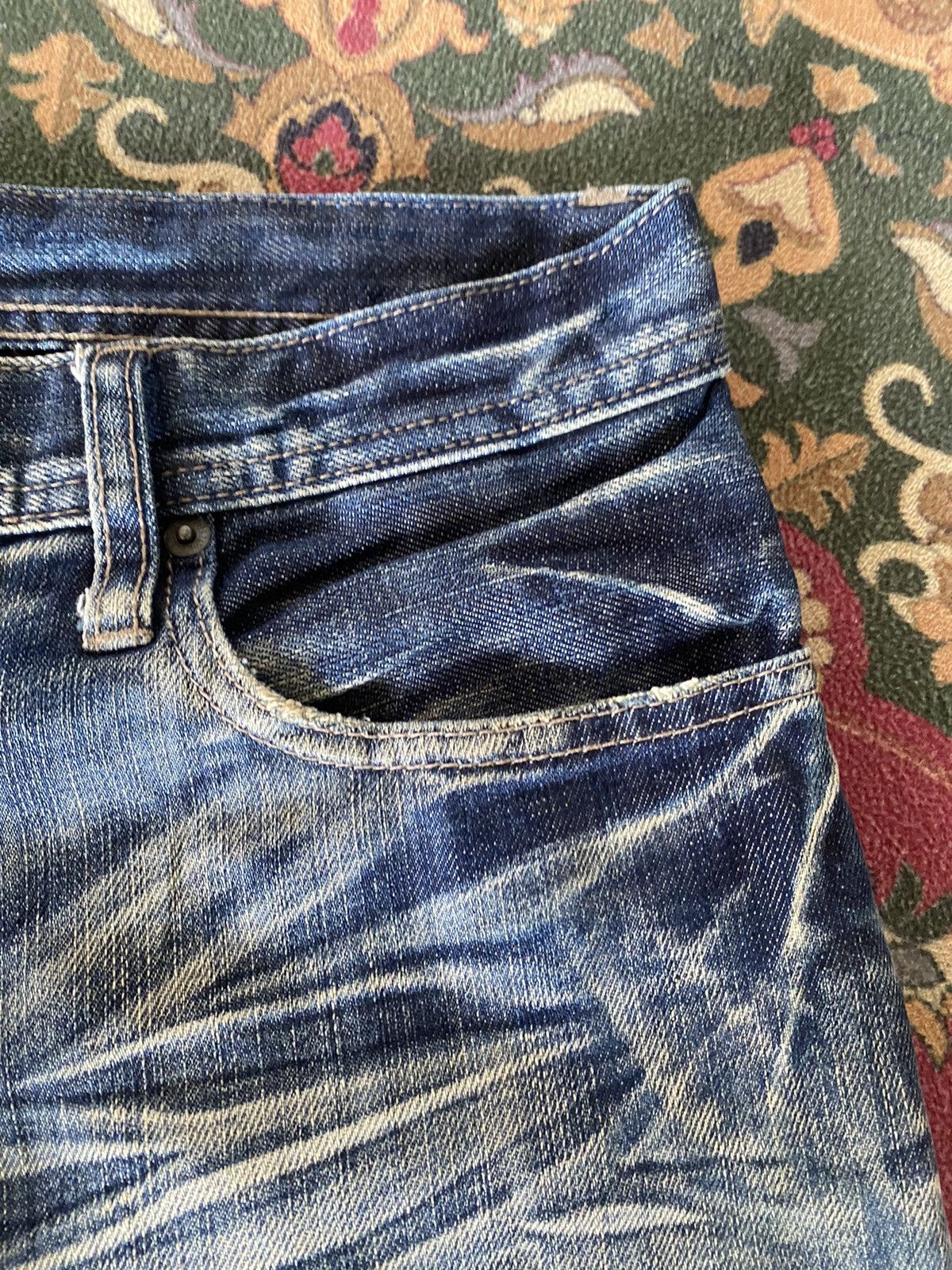 Japanese Brand 🔥RARE🔥Vintage EDGE RUPERT Slimfit Distressed Denim Size US 34 / EU 50 - 3 Thumbnail