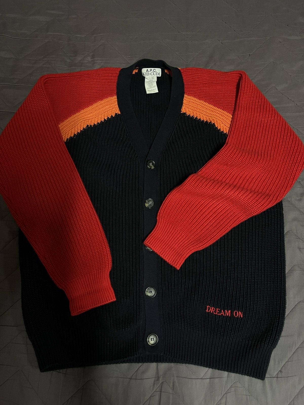 A.P.C. × Kid Cudi A.P.C x Kid Cudi dream on heavy knit cardigan Size US M / EU 48-50 / 2 - 4 Thumbnail