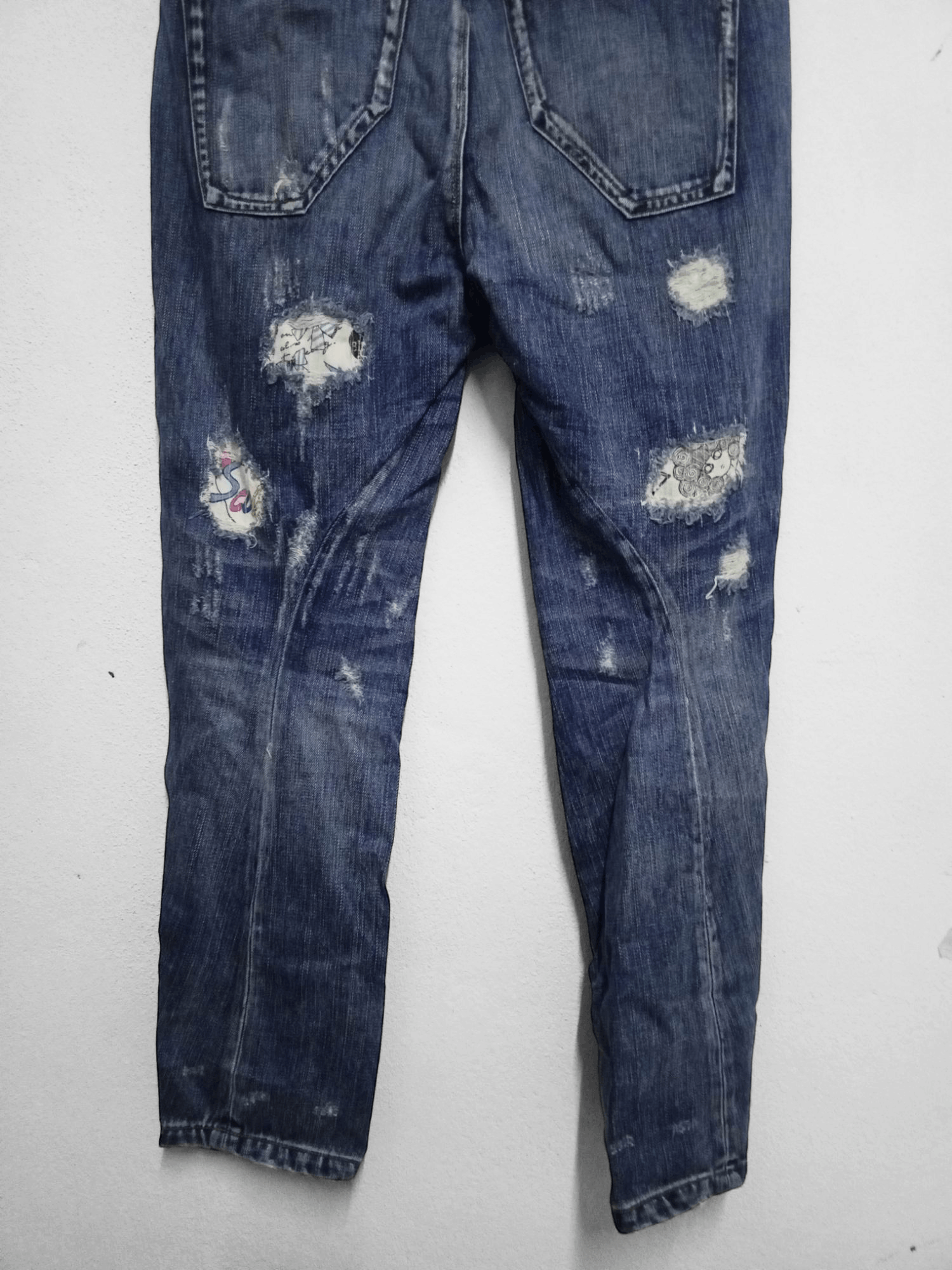 Japanese Brand BIT BLUE SCOLAR JEANS RARE Size US 32 / EU 48 - 6 Thumbnail