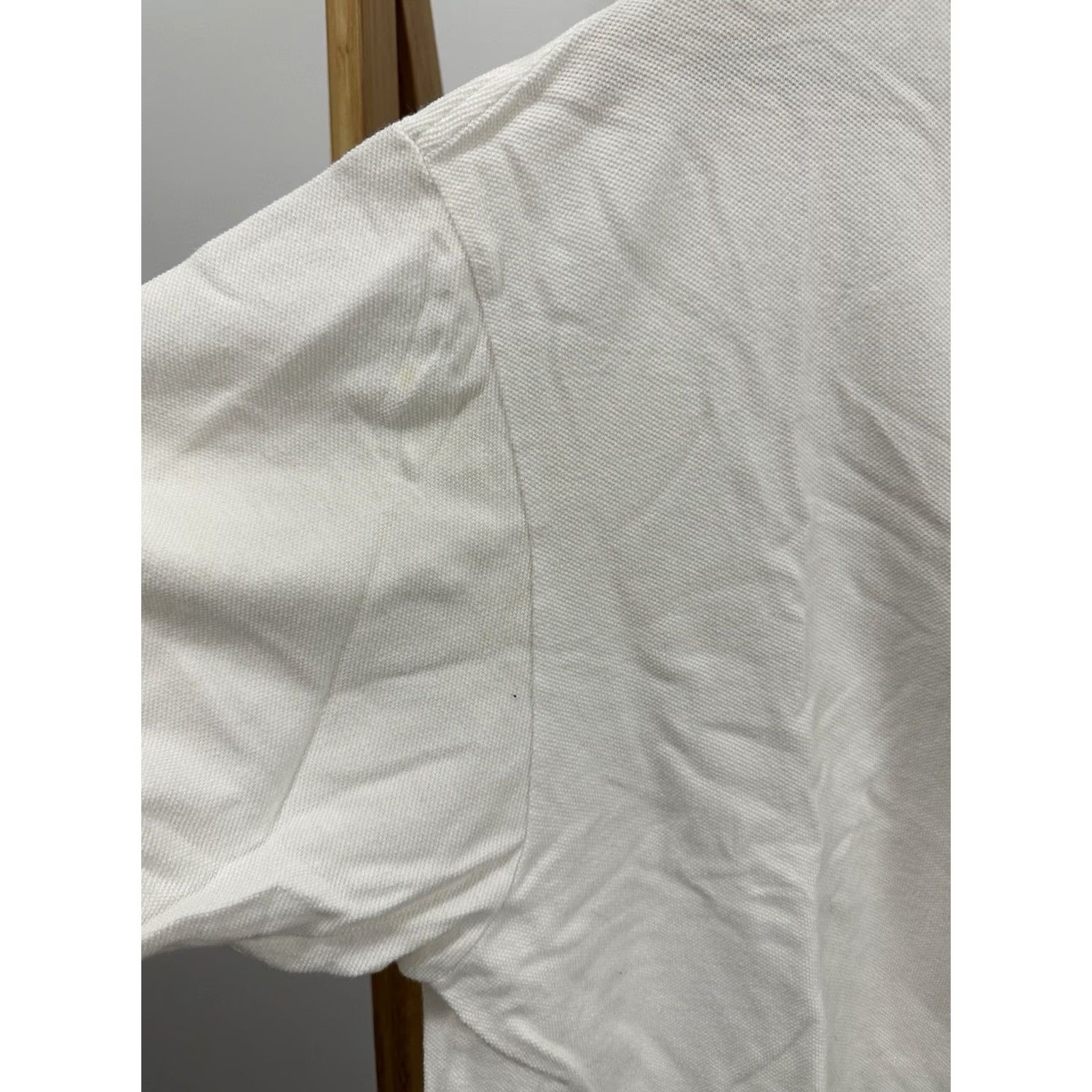 Polo Ralph Lauren Polo Ralph Lauren Shirt Polo L White VTG Tennis Rack Bracket Spellout Henley Short Sleeve Mens Size US L / EU 52-54 / 3 - 5 Thumbnail
