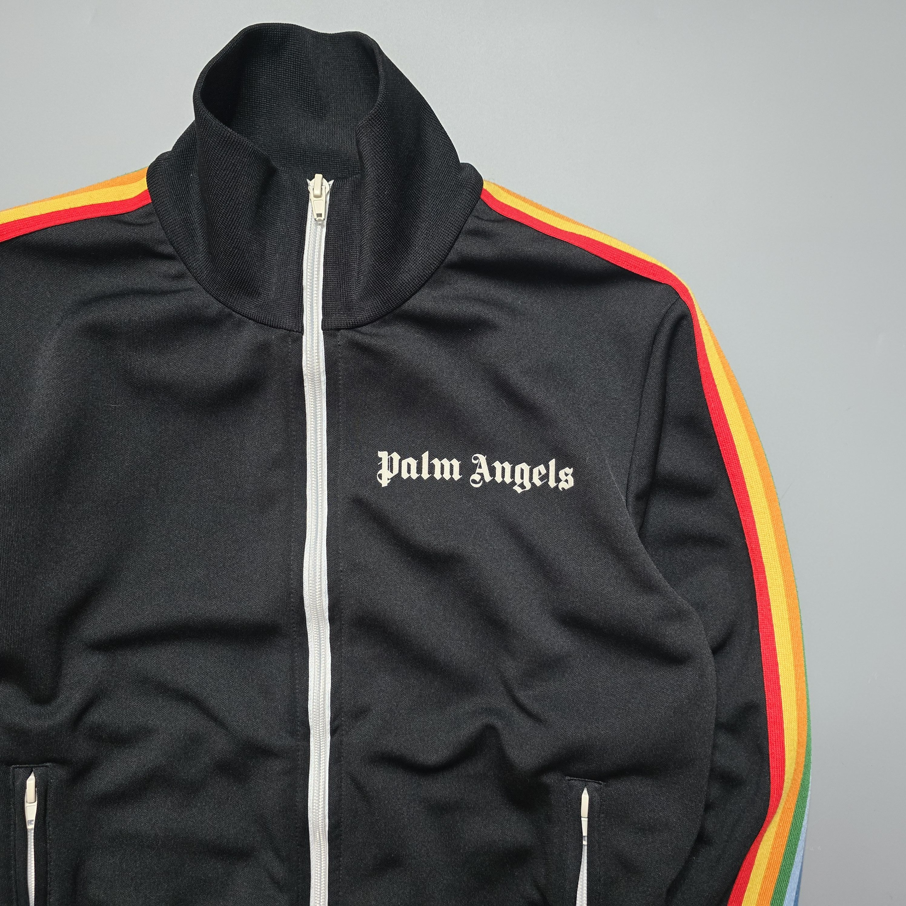 Palm Angels Palm Angels - Black Rainbow Track Jacket Size US XS / EU 42 / 0 - 3 Thumbnail