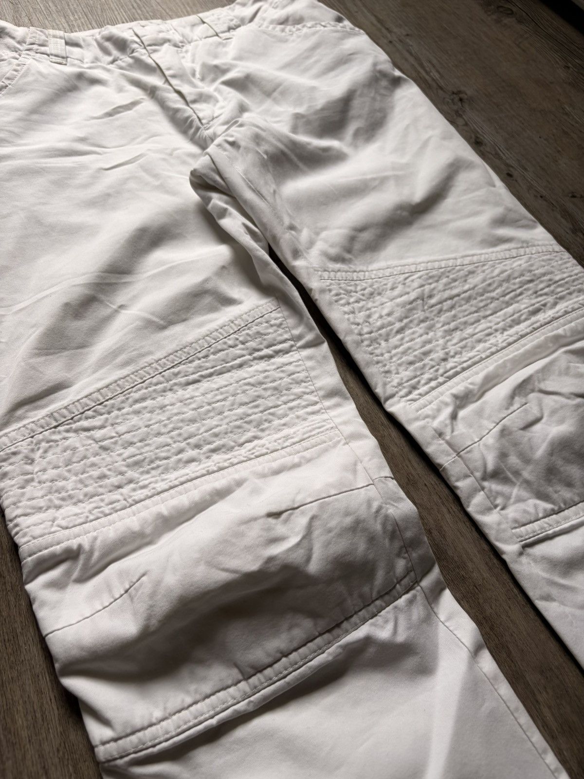 Helmut Lang AW99 Helmut Lang Astro Biker light cotton Pants Size US 26 / EU 42 - 4 Thumbnail