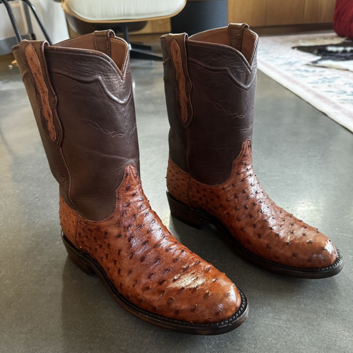 Other Mens Blackjack Ostrich cowboy boots Size US 9 / EU 42 - 1 Thumbnail