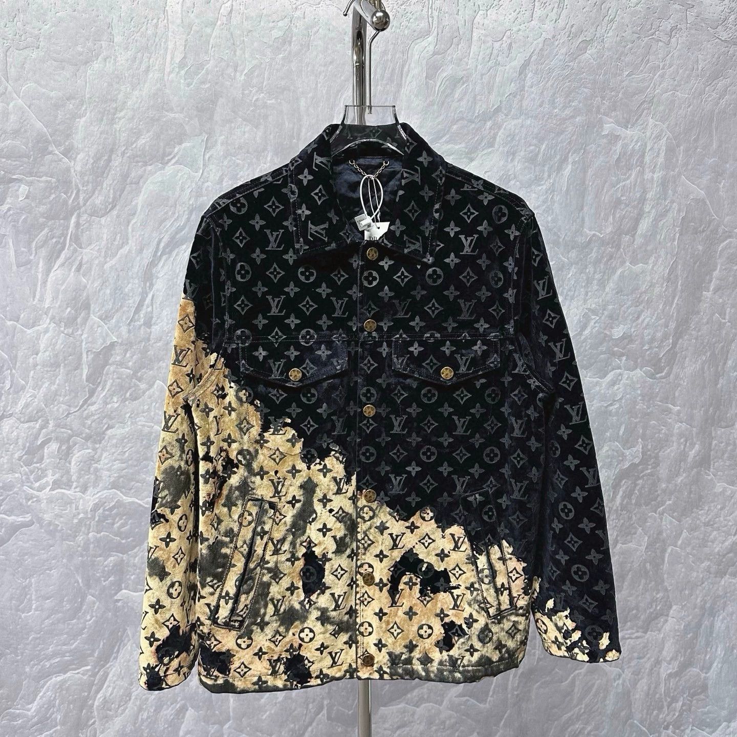 louis vuitton ss24 fire cloud denim jacket