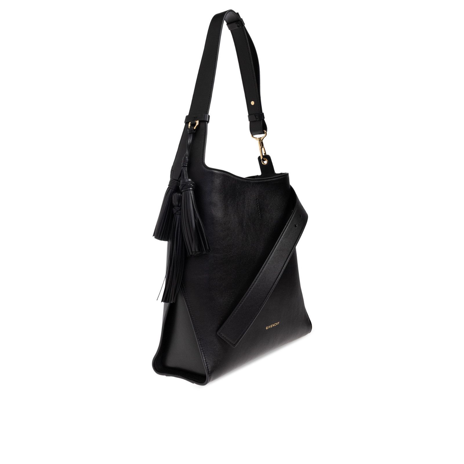 Givenchy GIVENCHY Black Grained Leather Shoulder Bag New & Authentic Size ONE SIZE - 3 Thumbnail
