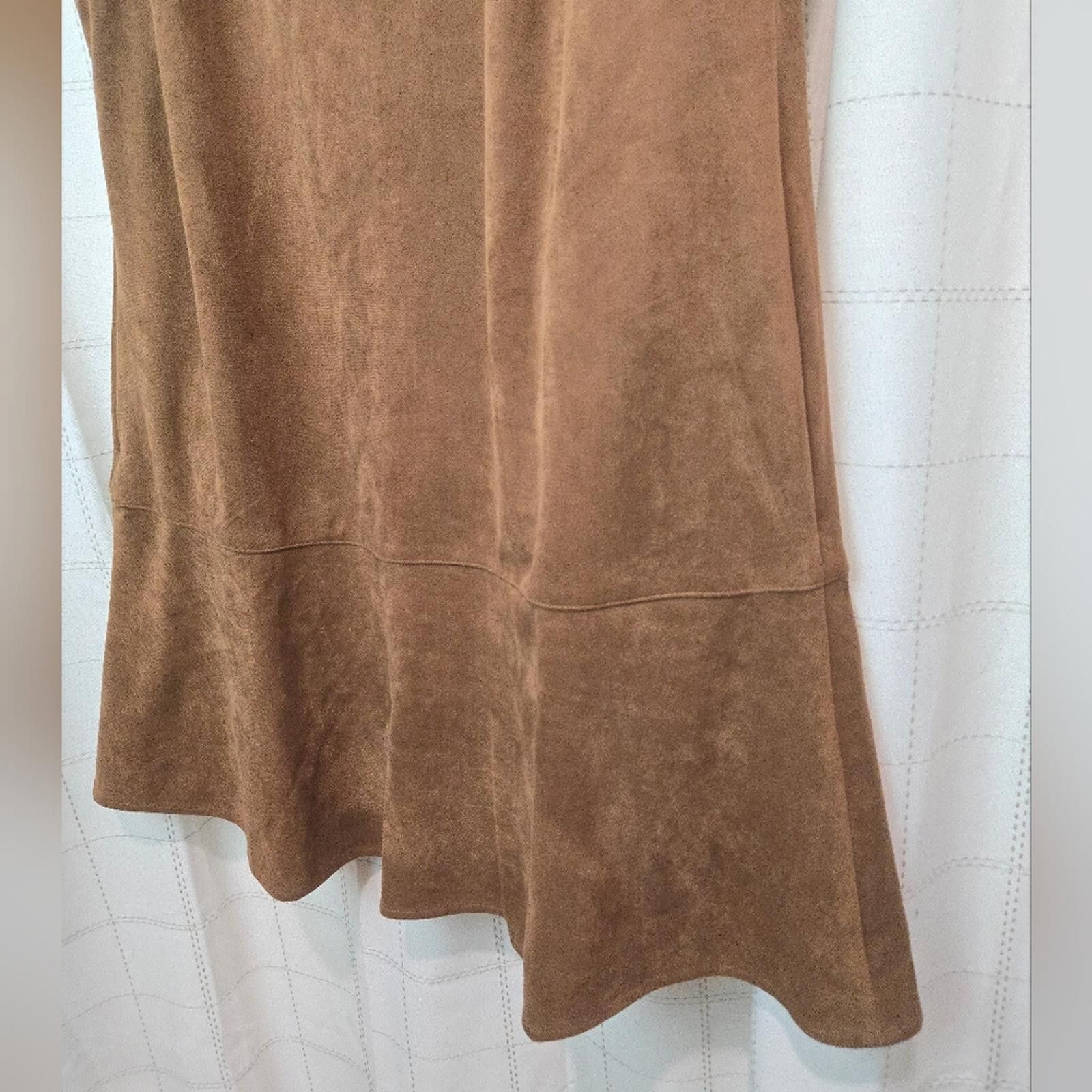 J.Crew J Crew Faux-Suede Drop-Waist Mini Dress Size M / US 6-8 / IT 42-44 - 4 Thumbnail