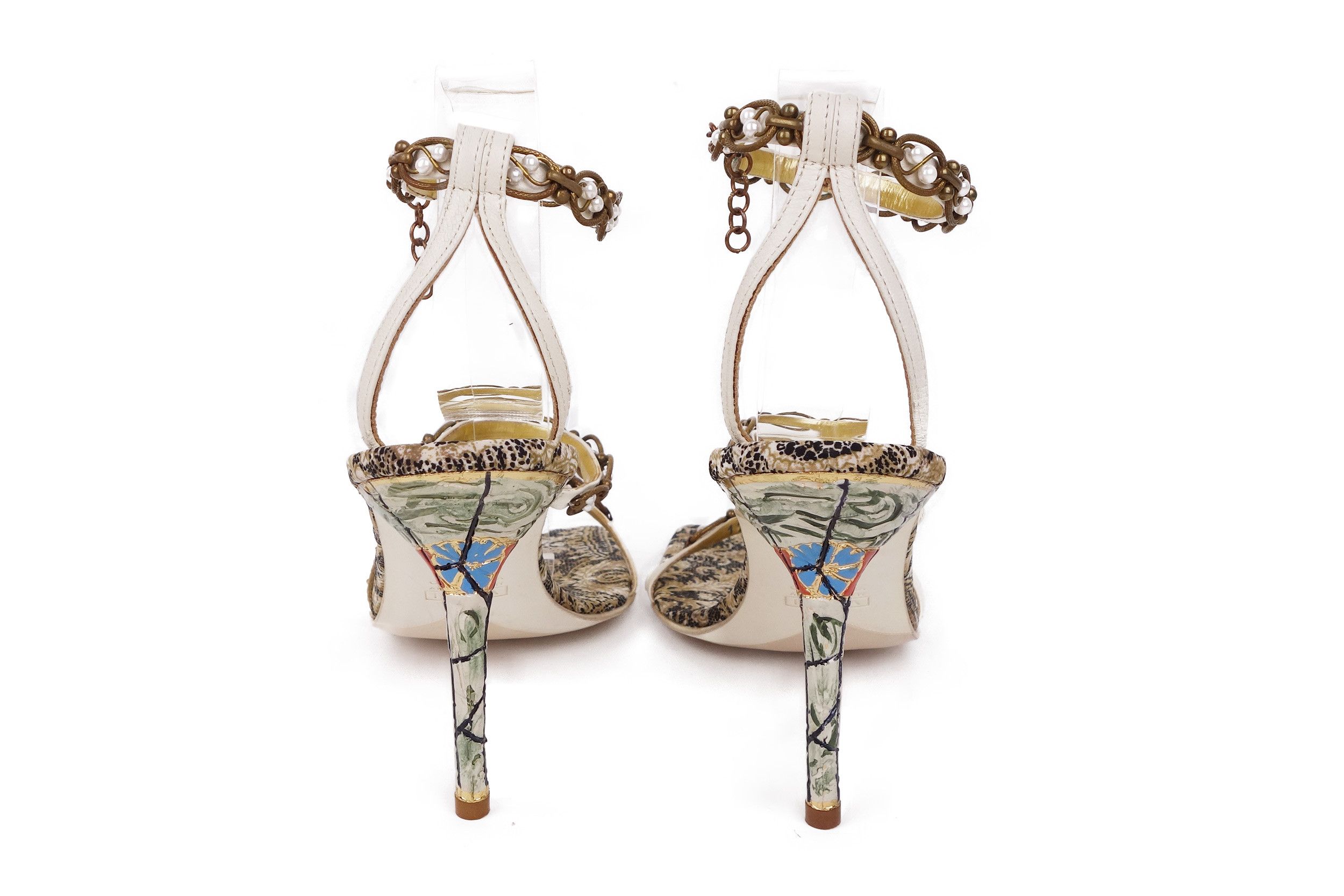 Vicini by  Heels Strappy Beaded Sandals 38 Womenswear