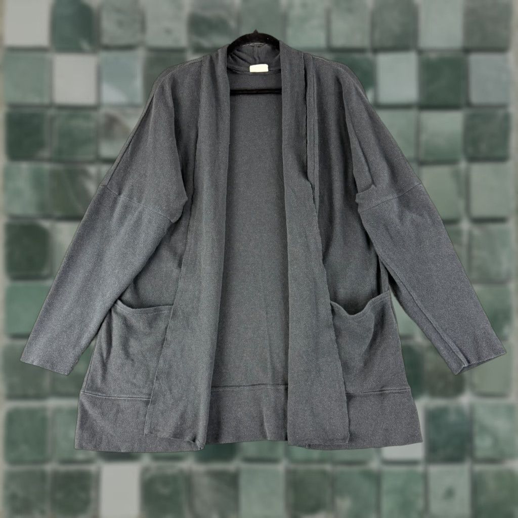 Vintage Pact Cardigan Sweater Womens M Gray 100% Cotton Long Sleeve Vintage? (No) -> Pact Cardigan Sweater Womens M Gray 100% Cotton Long Sleeve Size M / US 6-8 / IT 42-44 - 1 Thumbnail