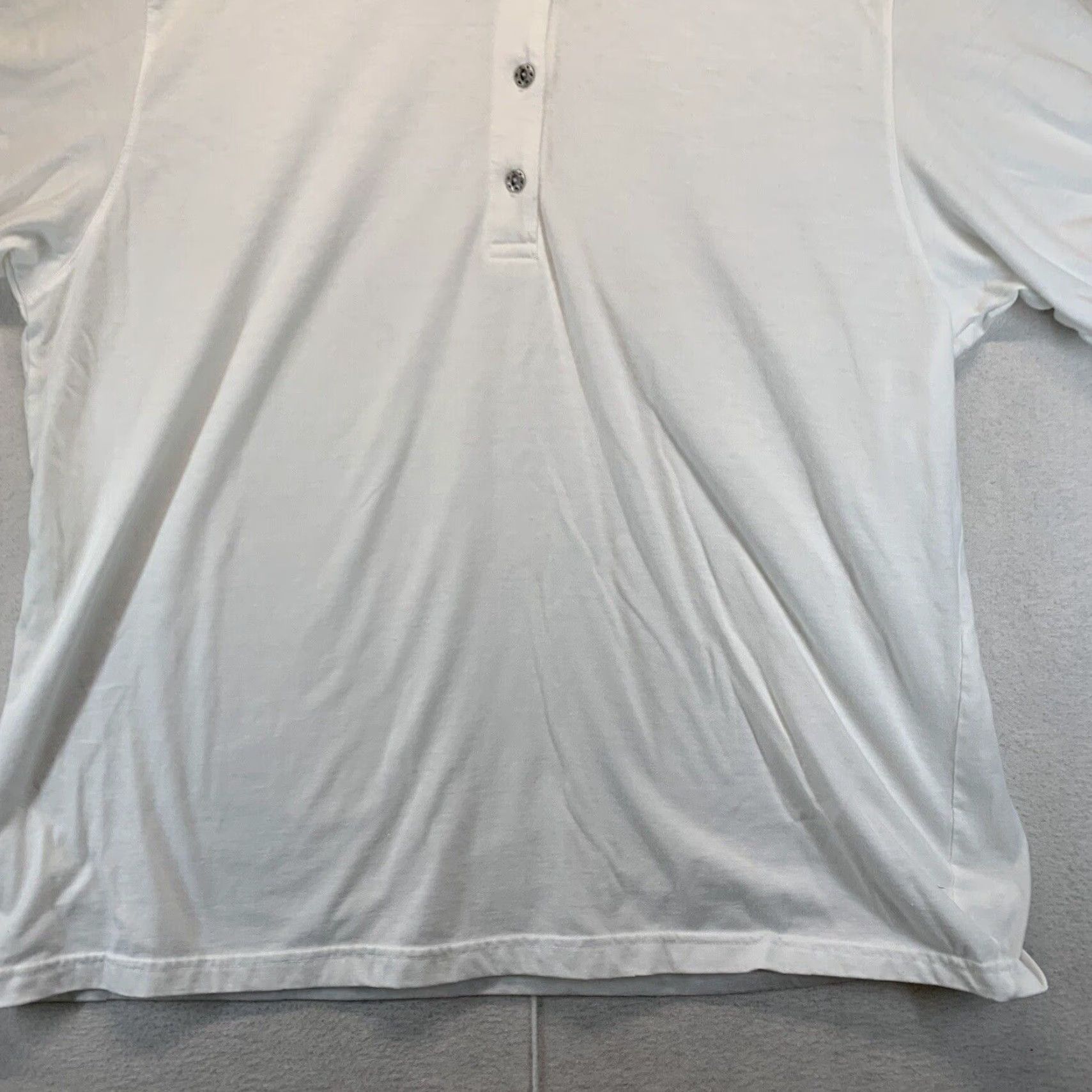 Vintage VINTAGE Marcia Polo Shirt WOMENS XL White Aztec Pattern 90s Casual Sporty Preppy Button Size XL / US 12-14 / IT 48-50 - 2 Thumbnail