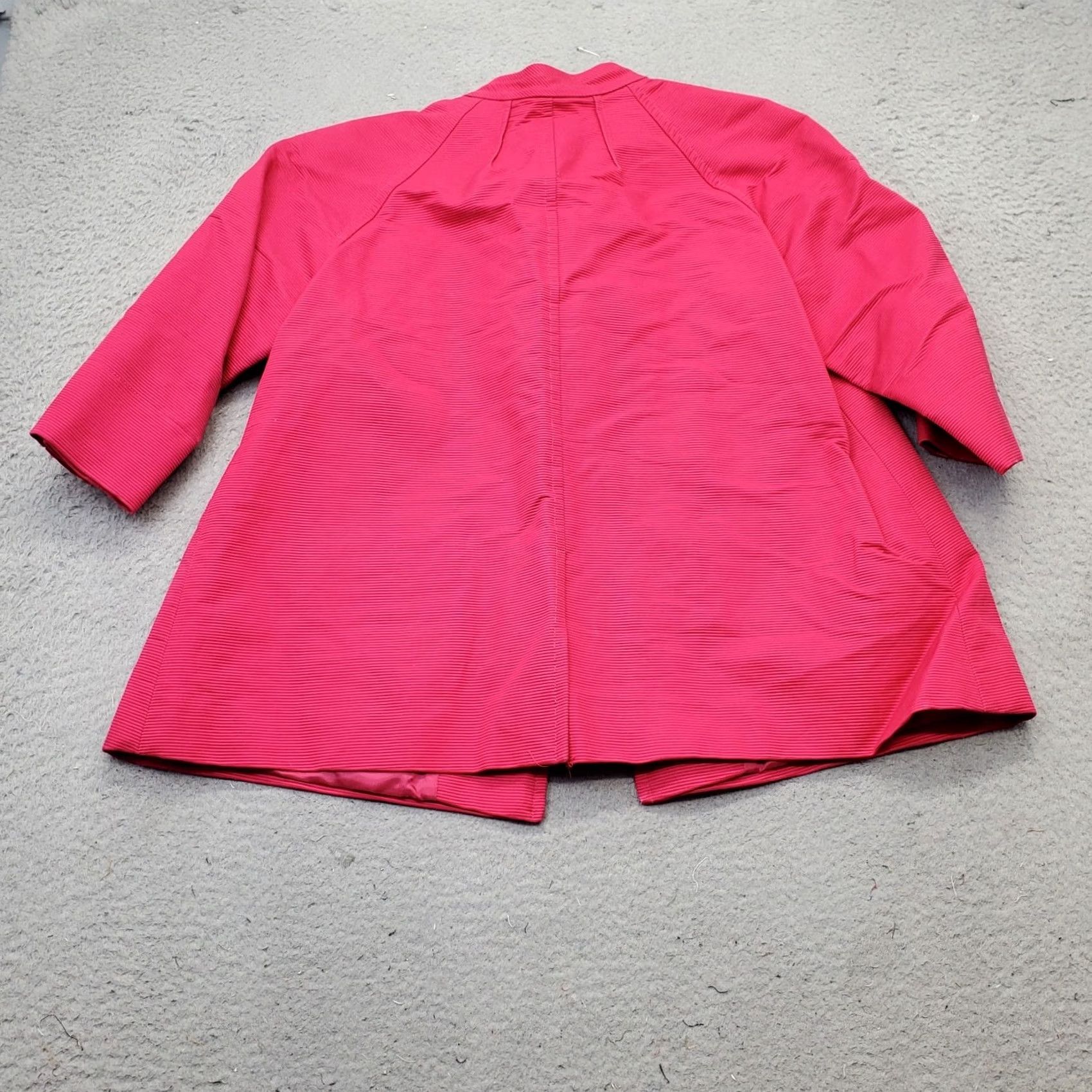 Talbots Talbots Jacket Women 14 Petite Pink 3/4 Sleeve Pockets Single Button Size XL / US 12-14 / IT 48-50 - 2 Thumbnail