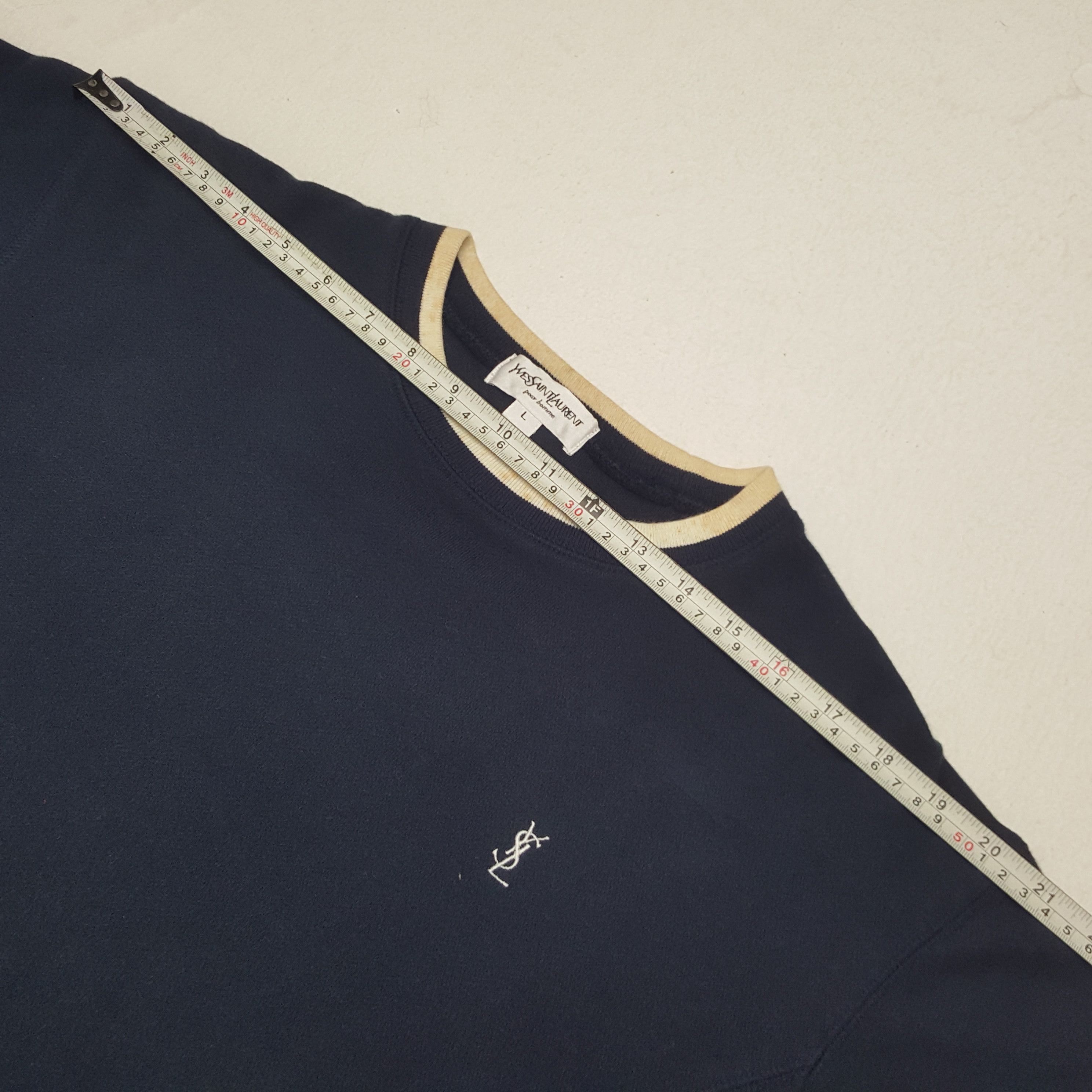Vintage × Yves Saint Laurent Vintage Yves Saint Laurent Italian Brand Sweatshirt Size US M / EU 48-50 / 2 - 6 Thumbnail
