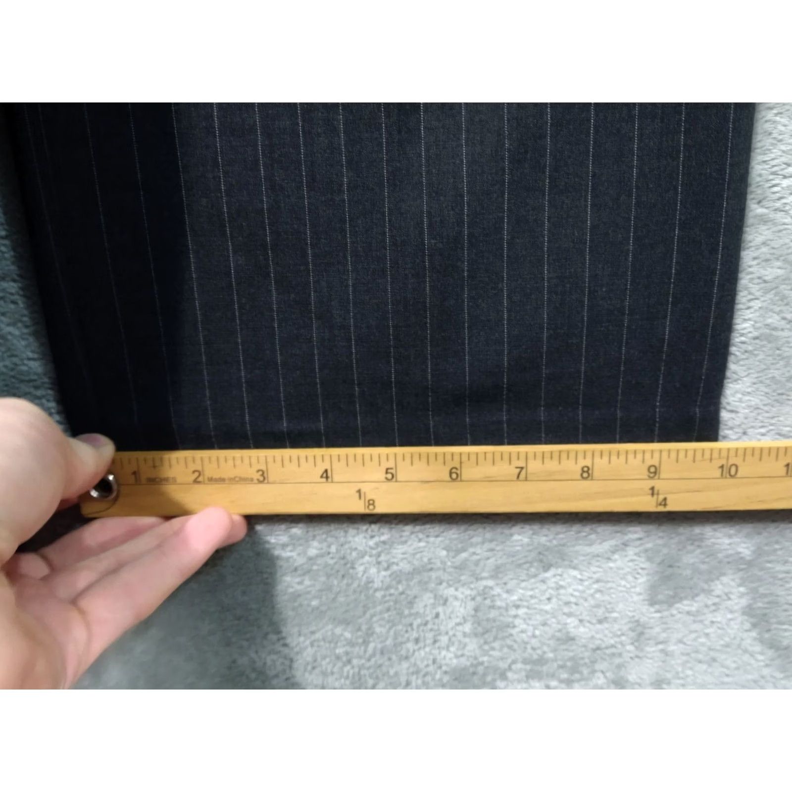 Banana Republic Banana Republic Pants Mens 34x30 Gray Striped Wool Dress Dawson Straight Leg Shirt Dress Pants Mens 34 Regular Gray Striped Wool Dress Pants Size US 34 / EU 50 - 6 Thumbnail