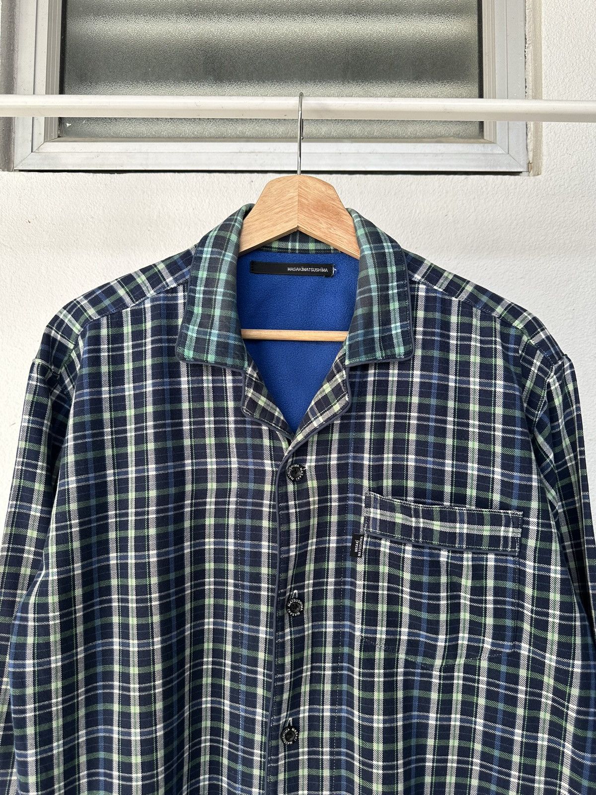 Masaki Matsushima 00's Masaki Matsushima flannel plaid open color shirt Size US L / EU 52-54 / 3 - 9 Thumbnail