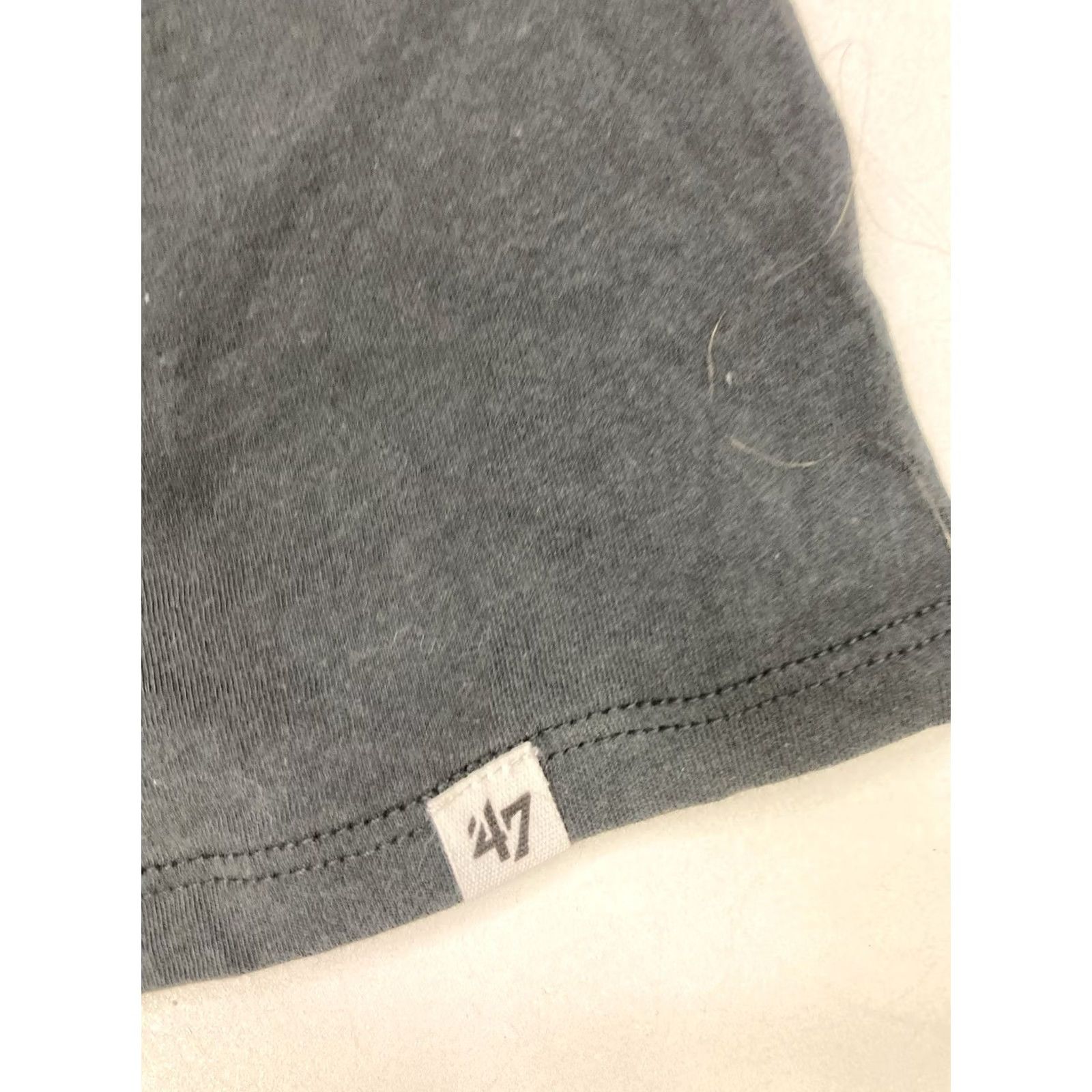 47 47 Logo Graphic T-shirt Women Large Charcoal Black Short Sleeve Shirt Size L / US 10 / IT 46 - 3 Thumbnail