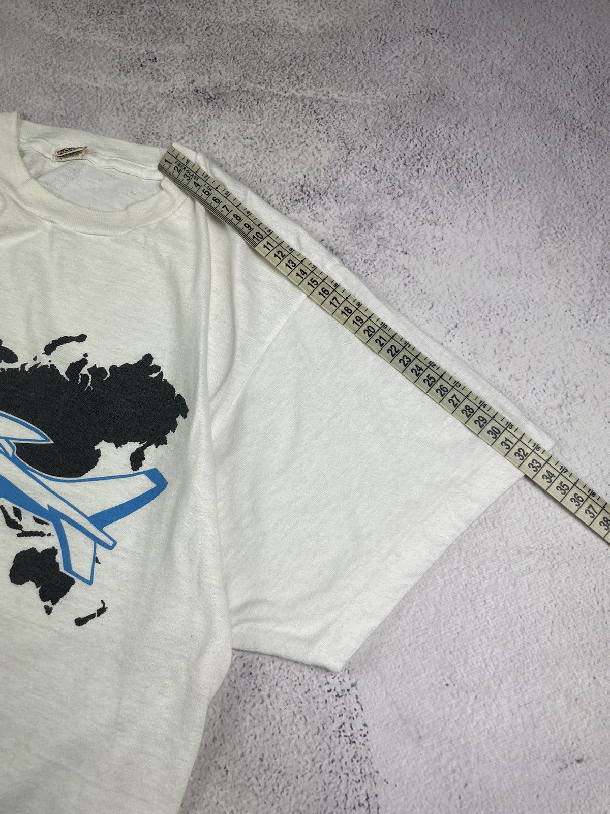 Vintage vintage t-shirts Screen Stars Dornier Alpha Jet Support L Size US L / EU 52-54 / 3 - 9 Thumbnail
