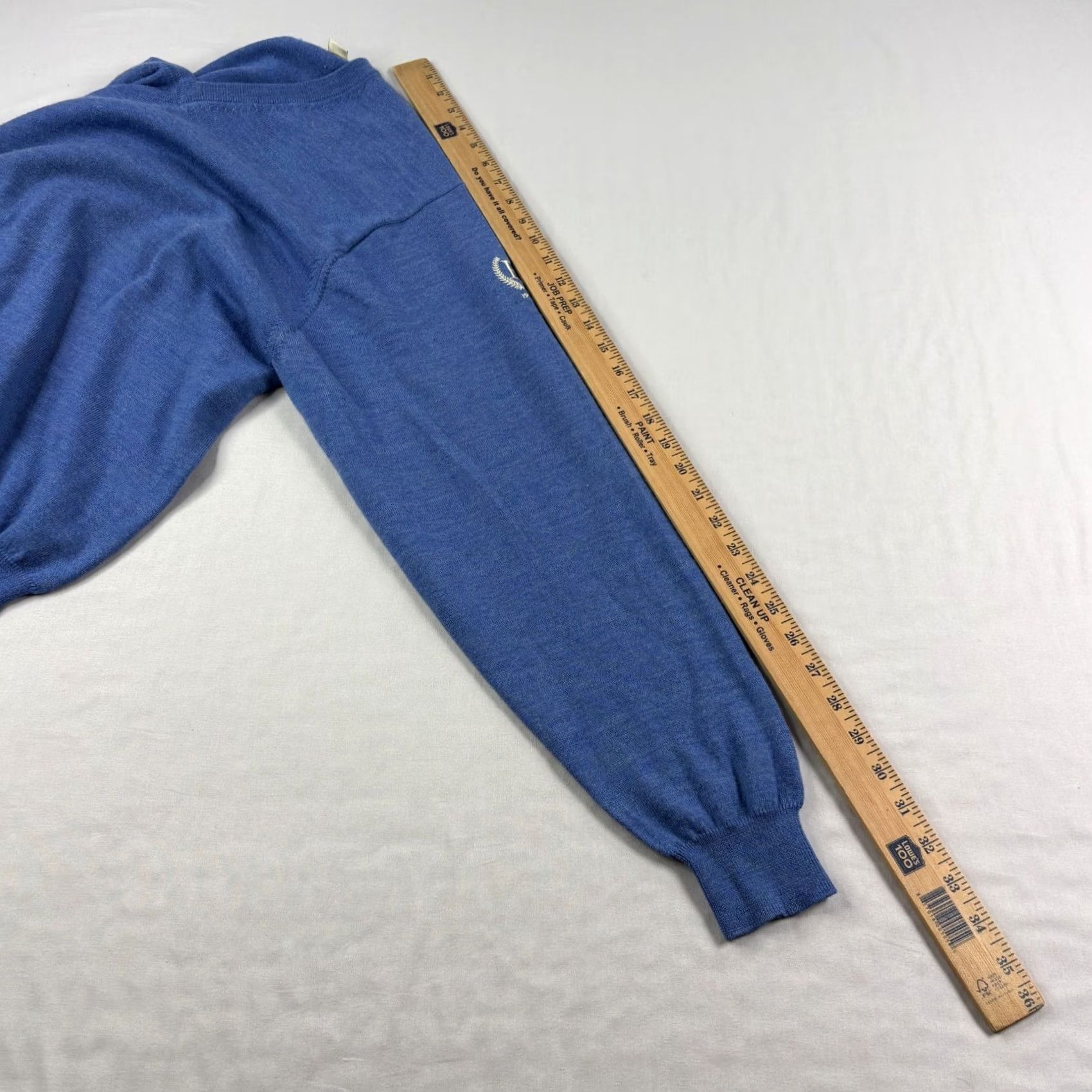 Peter Millar Peter Millar Wool Sweater Mens Large Blue V-Neck Golf Pullover Stretch Casual Size US L / EU 52-54 / 3 - 6 Thumbnail