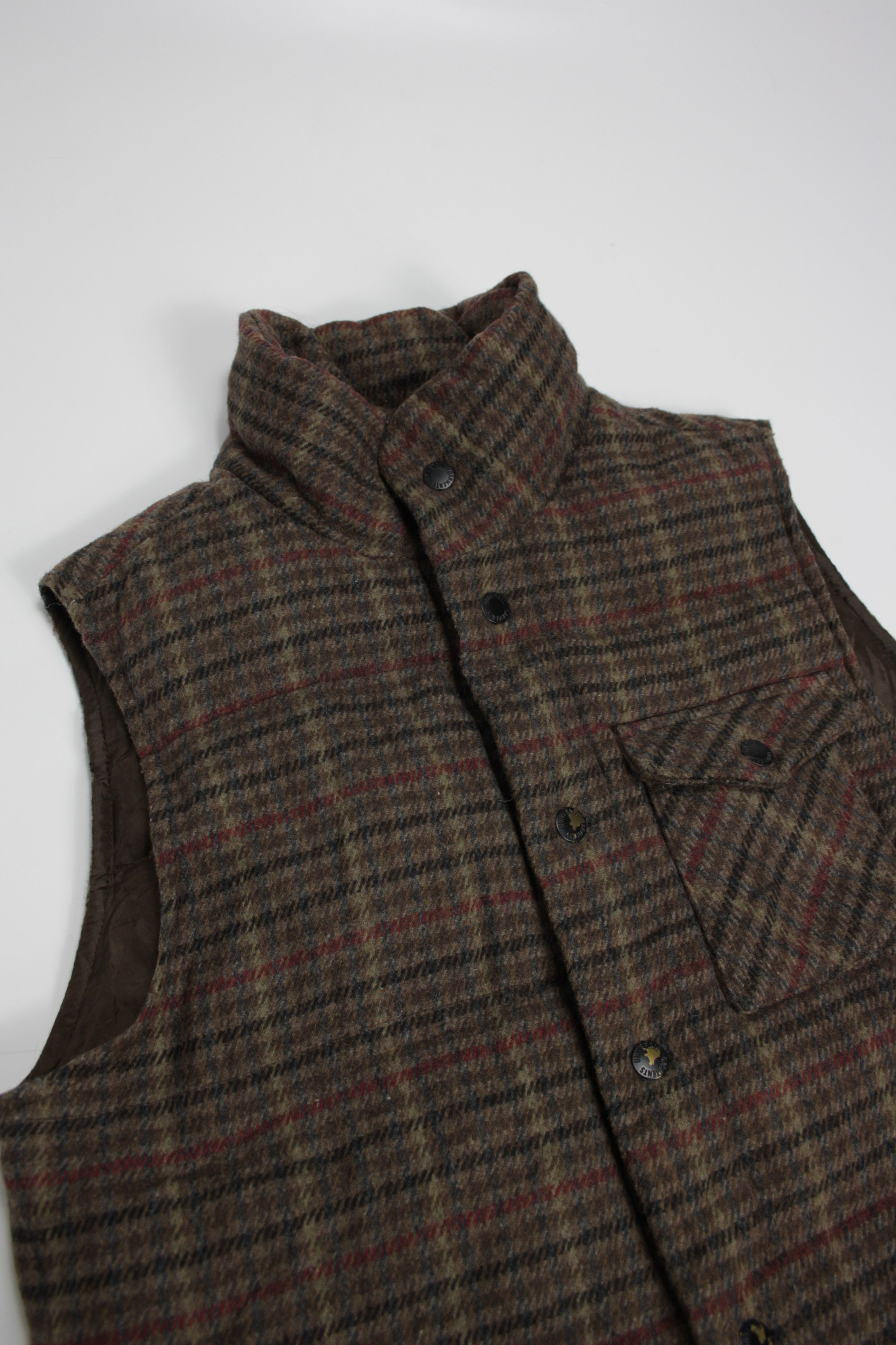 Japanese Brand Universal Garments Antiqulothes Works Wool Plaid Vest Size US S / EU 44-46 / 1 - 2 Thumbnail