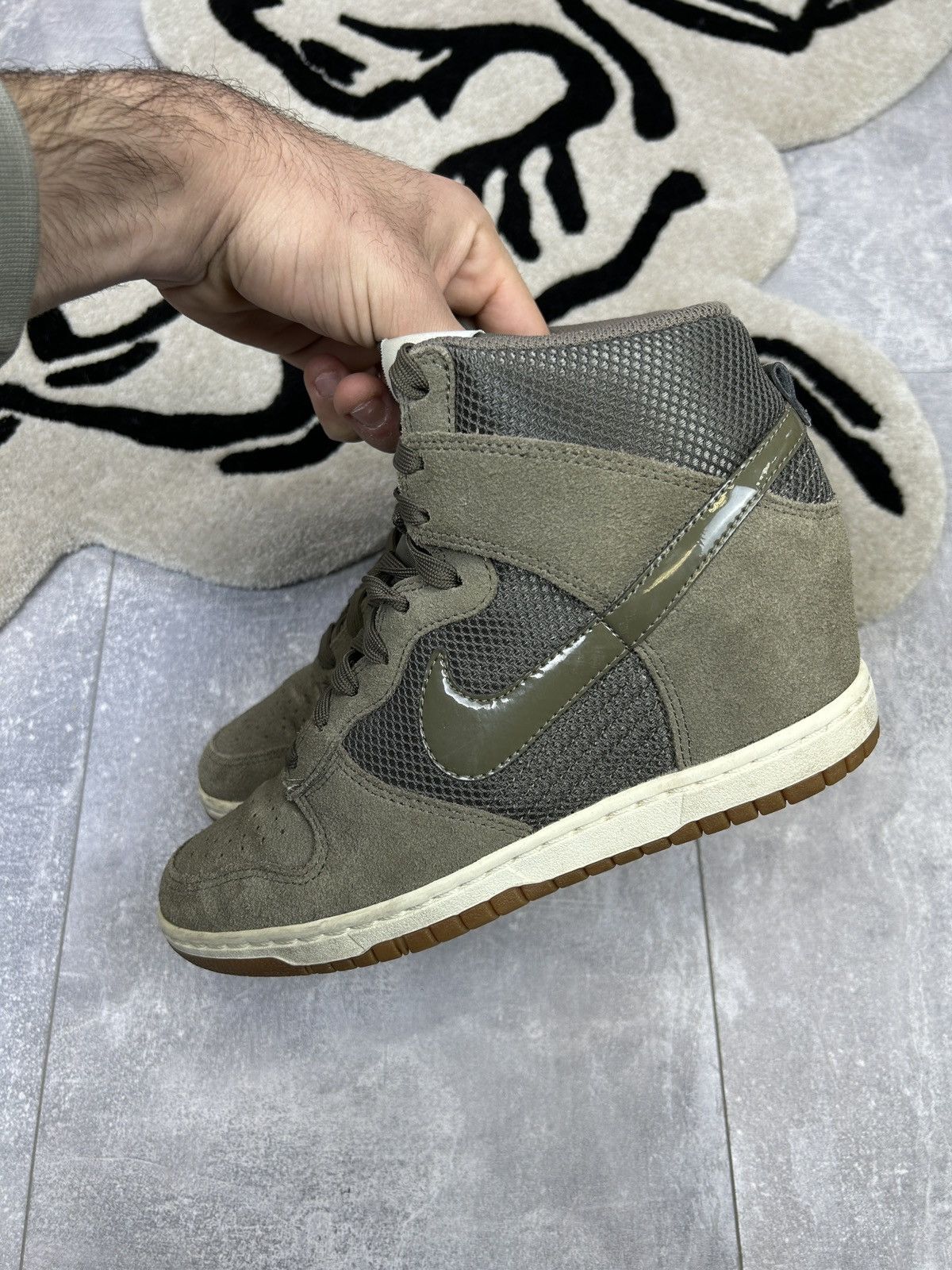 Nike Women’s Vintage Nike Dunk Sky Hi Mesh Sneakers size 39 y2k Size US 8 / IT 38 - 9 Thumbnail
