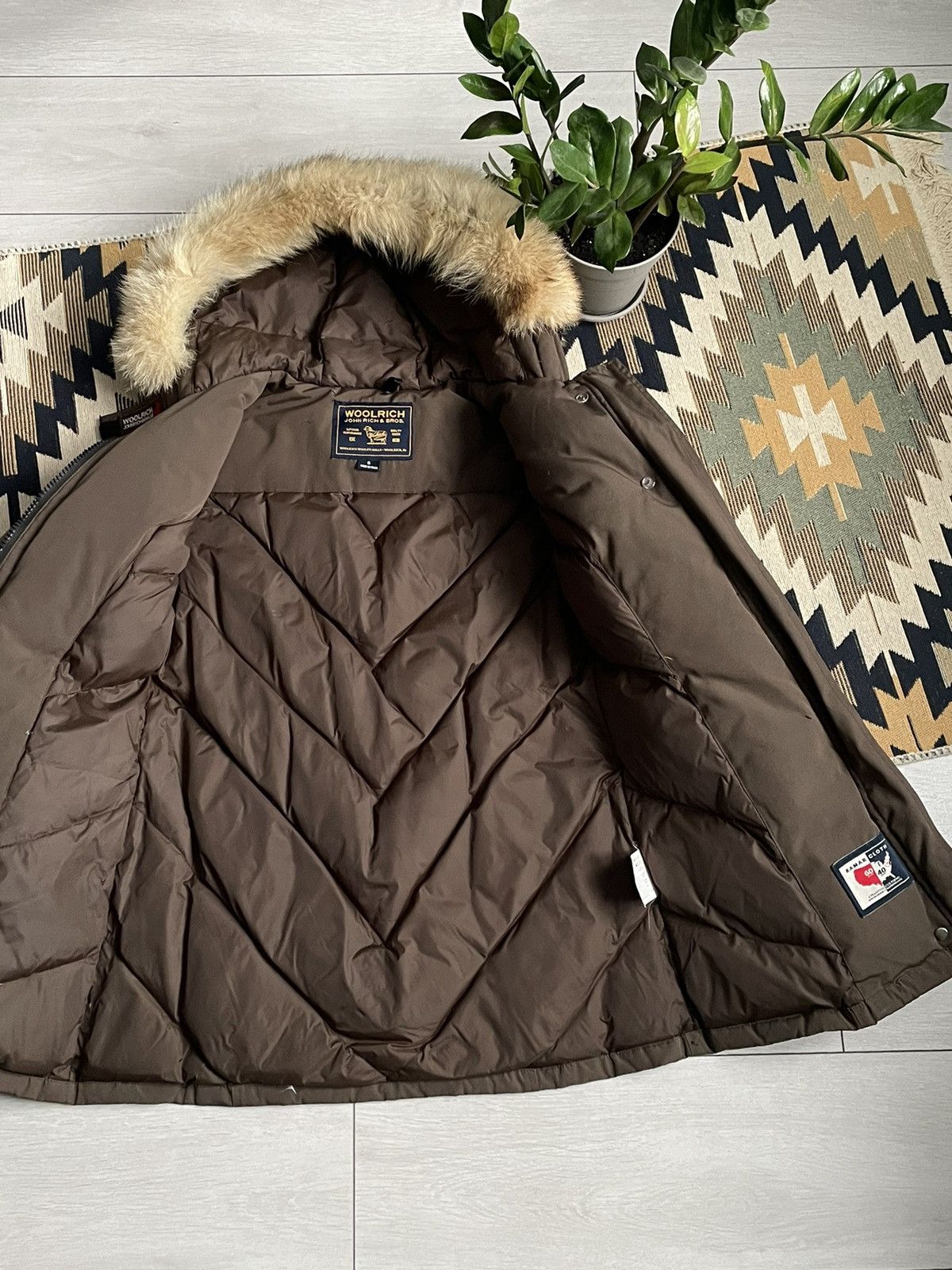 Woolrich John Rich&Bros Brown Parka Jacket