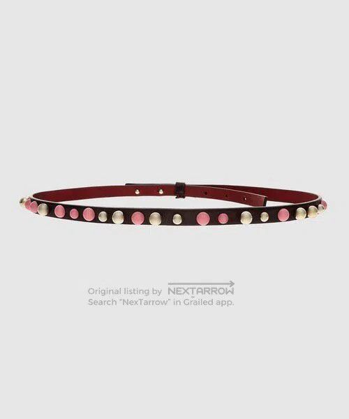 Dries Van Noten DRIES VAN NOTEN Colorful pearl belt; leather belt| Size ONE SIZE - 1 Thumbnail