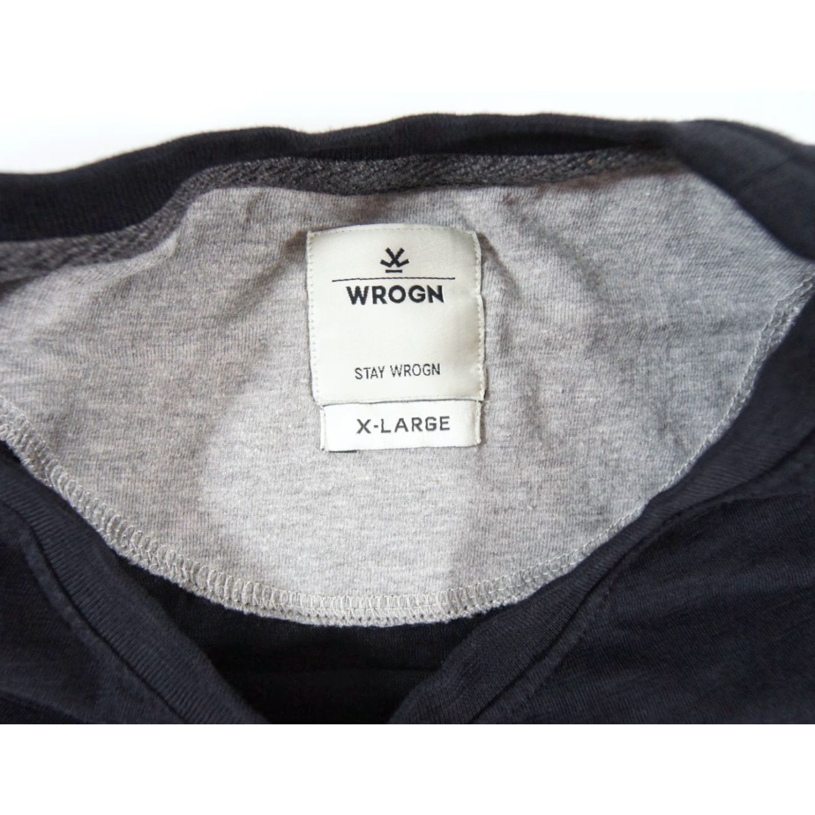 Vintage Wrogn Shirt Mens XL Black Short Sleeve Slim Fit Graphic Tee Crewneck Outdoors Mens Size US XL / EU 56 / 4 - 5 Thumbnail