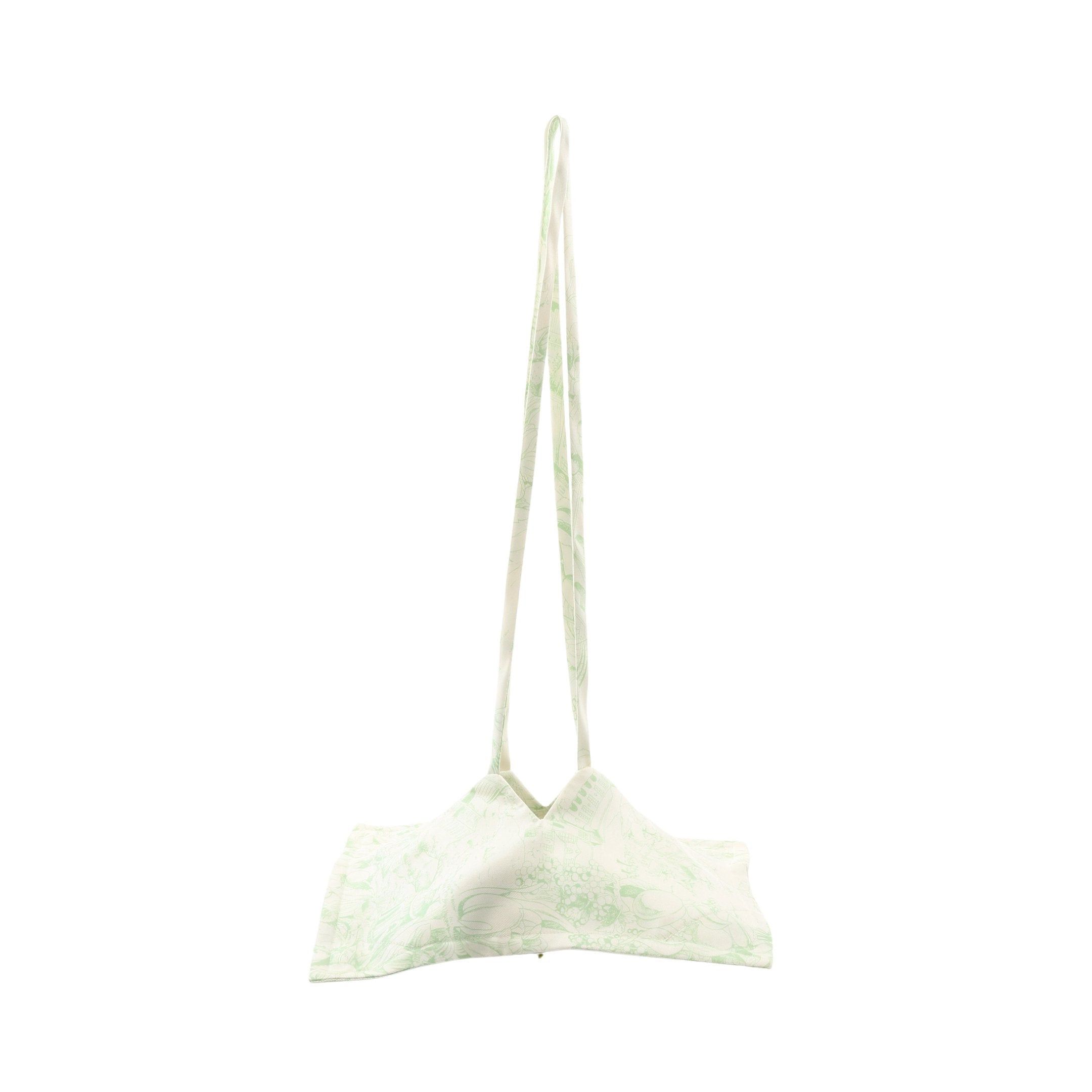 Hermes Hermes Petit H Petite Ash Shoulder Bag Silk Aagneau Off White Light Green Size ONE SIZE - 1 Thumbnail