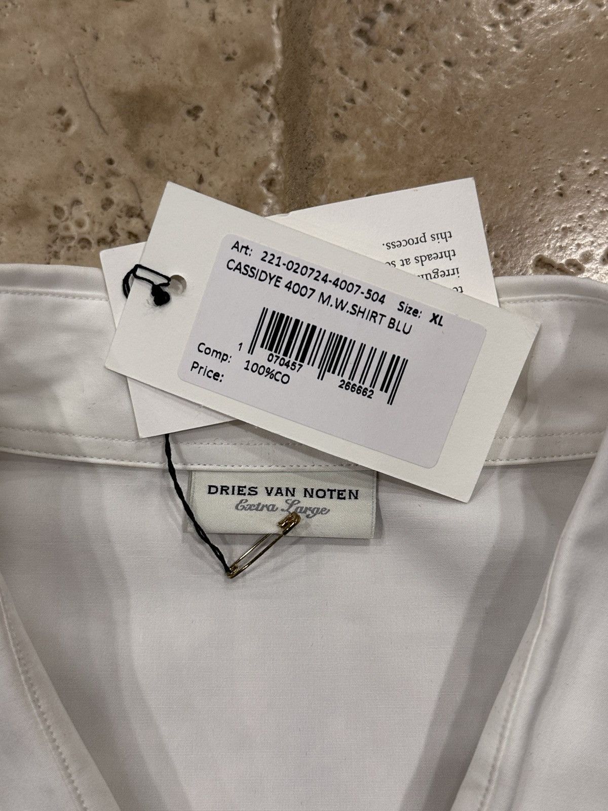 Dries Van Noten Dries Van Noten Cassidye Belgian 2022 Blue Button-Down Shirt Size US XL / EU 56 / 4 - 6 Thumbnail