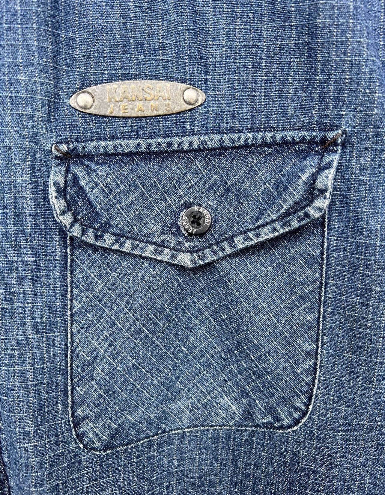 Kansai Yamamoto Kansai Yamamoto Japan Designer Denim Jacket Size US L / EU 52-54 / 3 - 8 Thumbnail