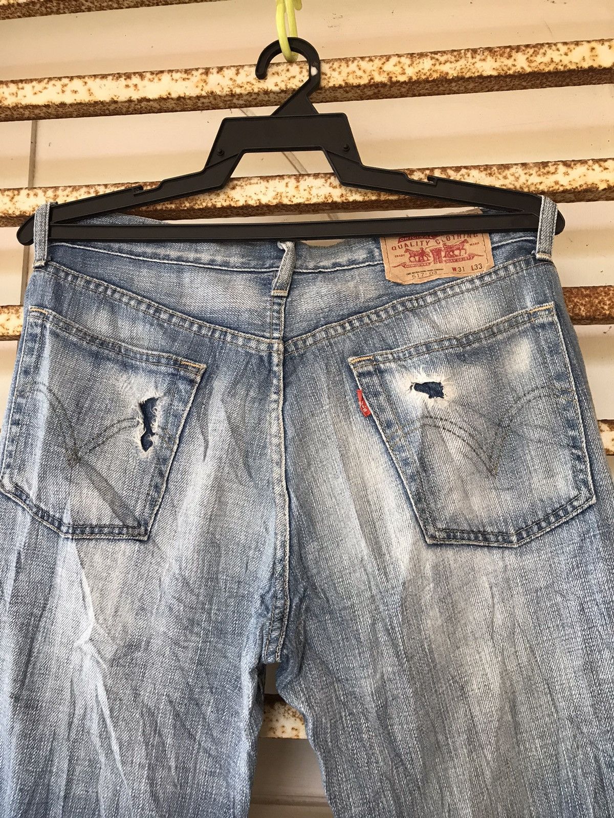 Japanese Brand × Levi's × Vintage Vintage y2k Levi’s 517 Bootcut Jeans Flare Denim 30x30.5 Size US 30 / EU 46 - 7 Thumbnail