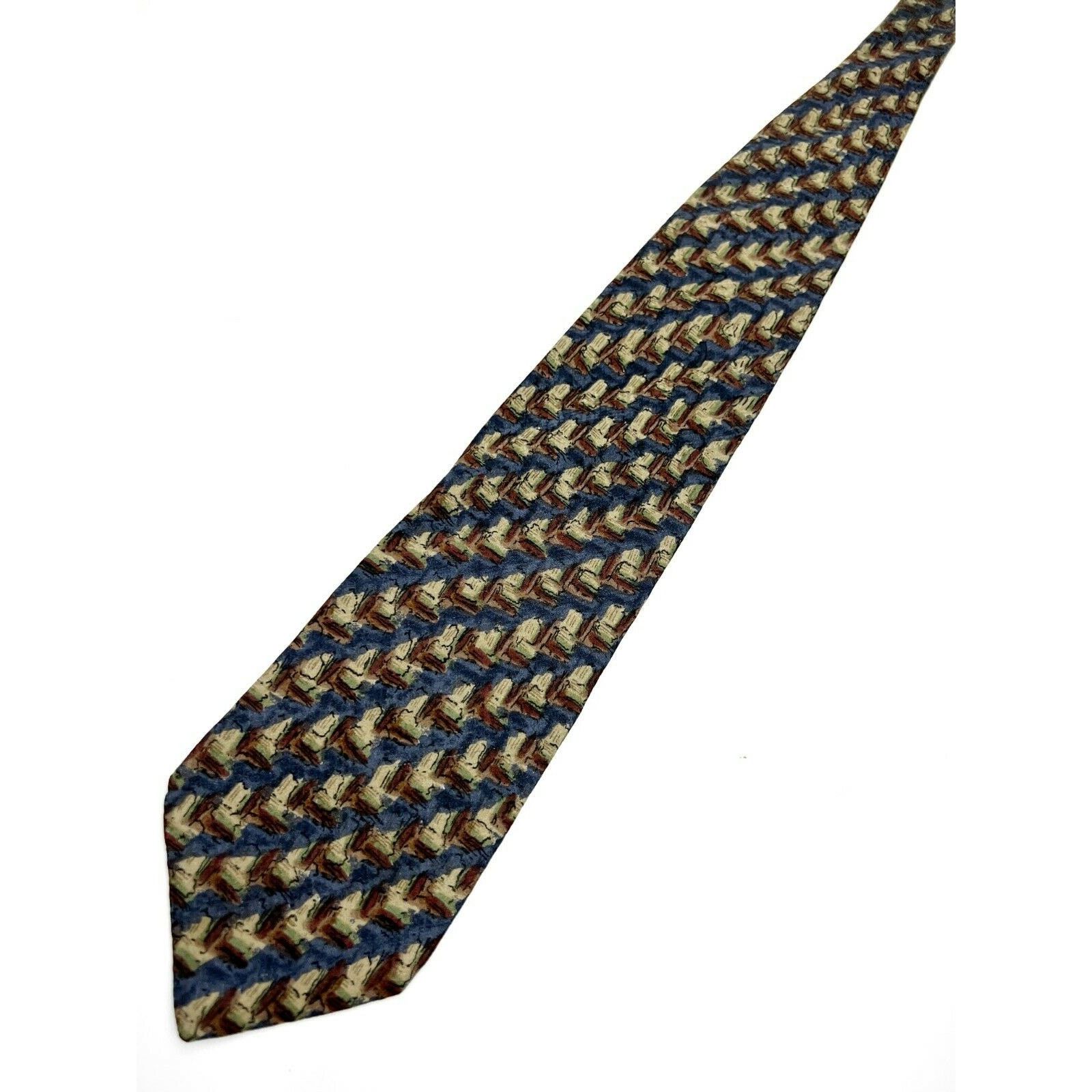 Other Jerry J Garcia Blue Classic Striped 100% Silk Necktie Tie Size ONE SIZE - 6 Thumbnail