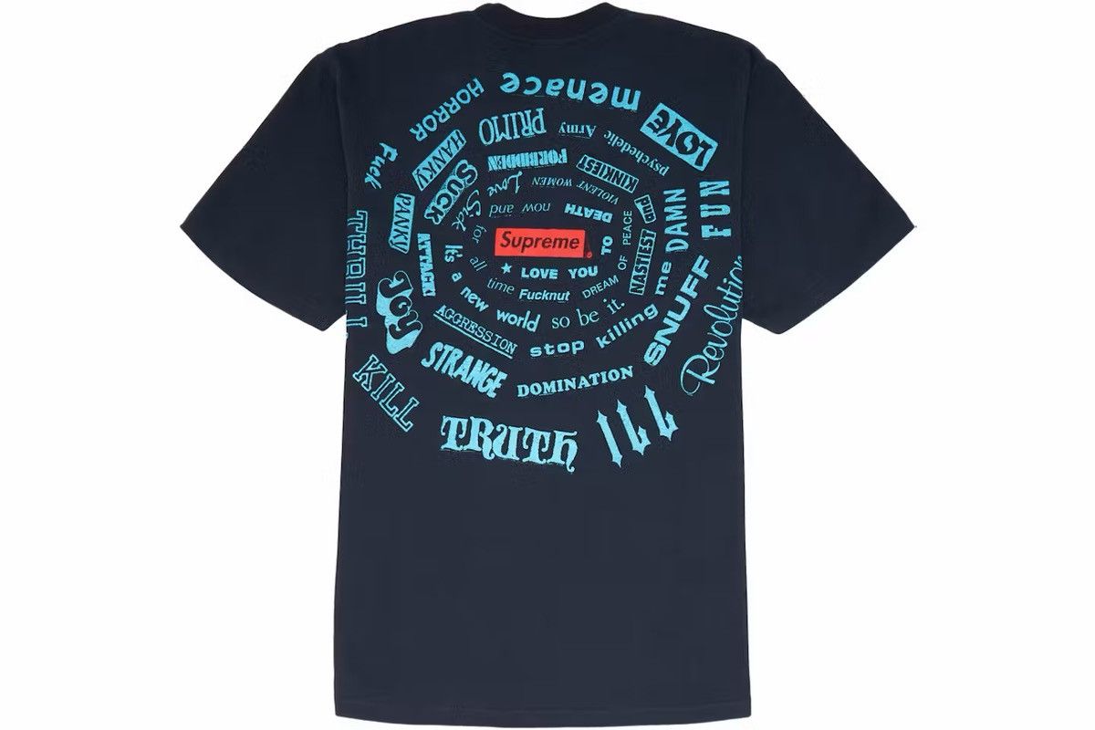 Supreme Supreme Spiral Tee Size US M / EU 48-50 / 2 - 1 Thumbnail