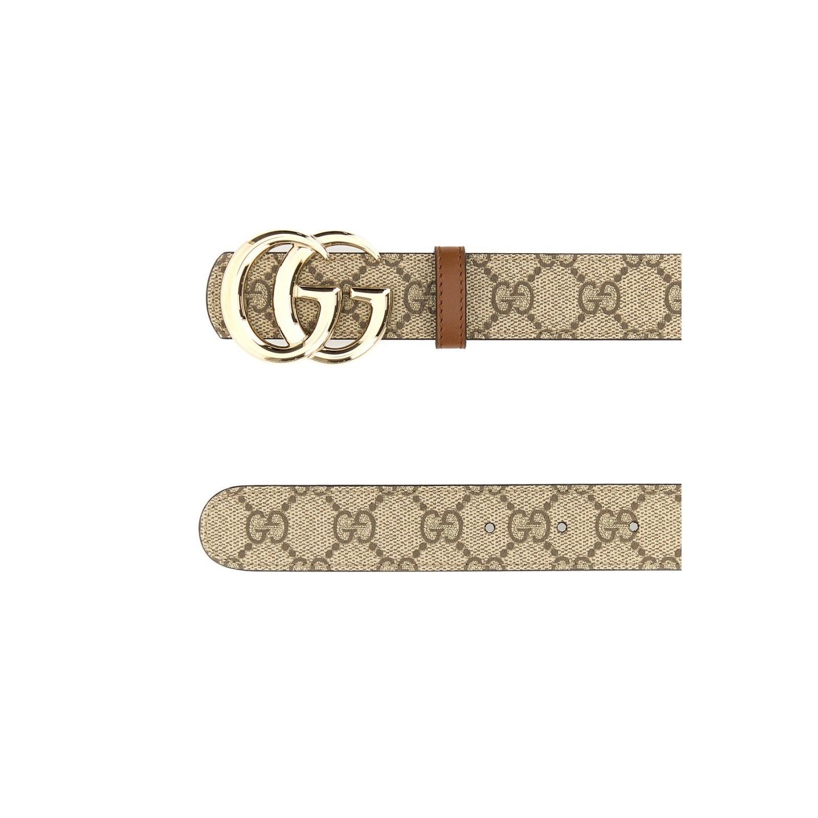 Gucci GUCCI Printed Canvas Reversible Beige Belt New & Authentic ( Size ONE SIZE - 2 Thumbnail
